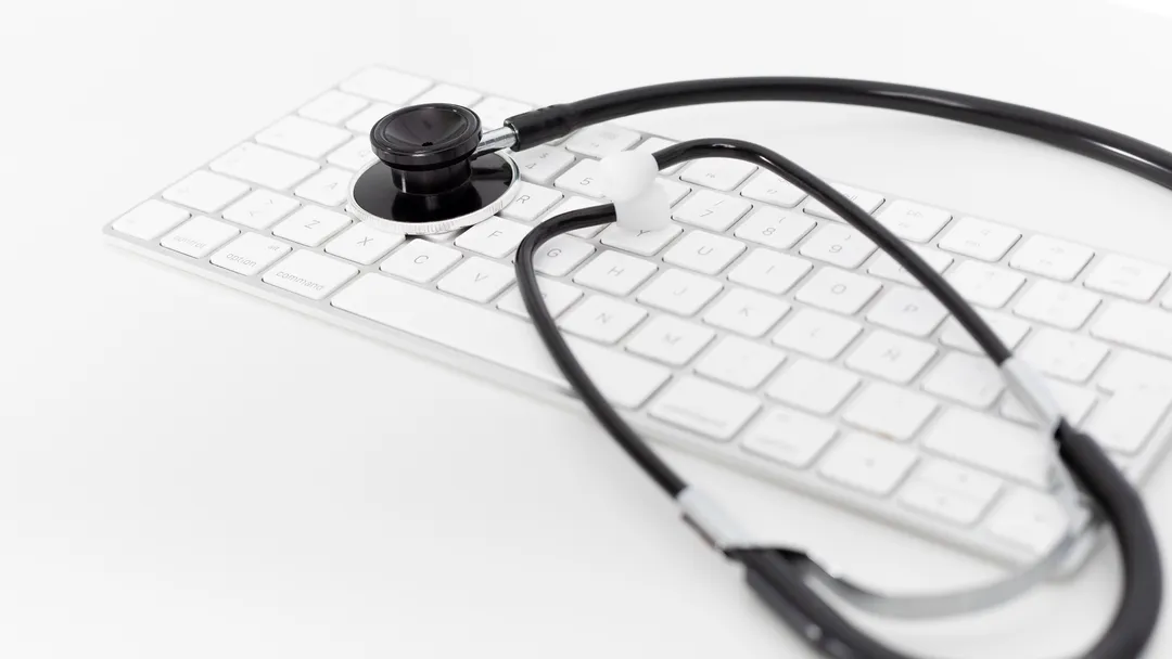 keyboard with a healthcare asset