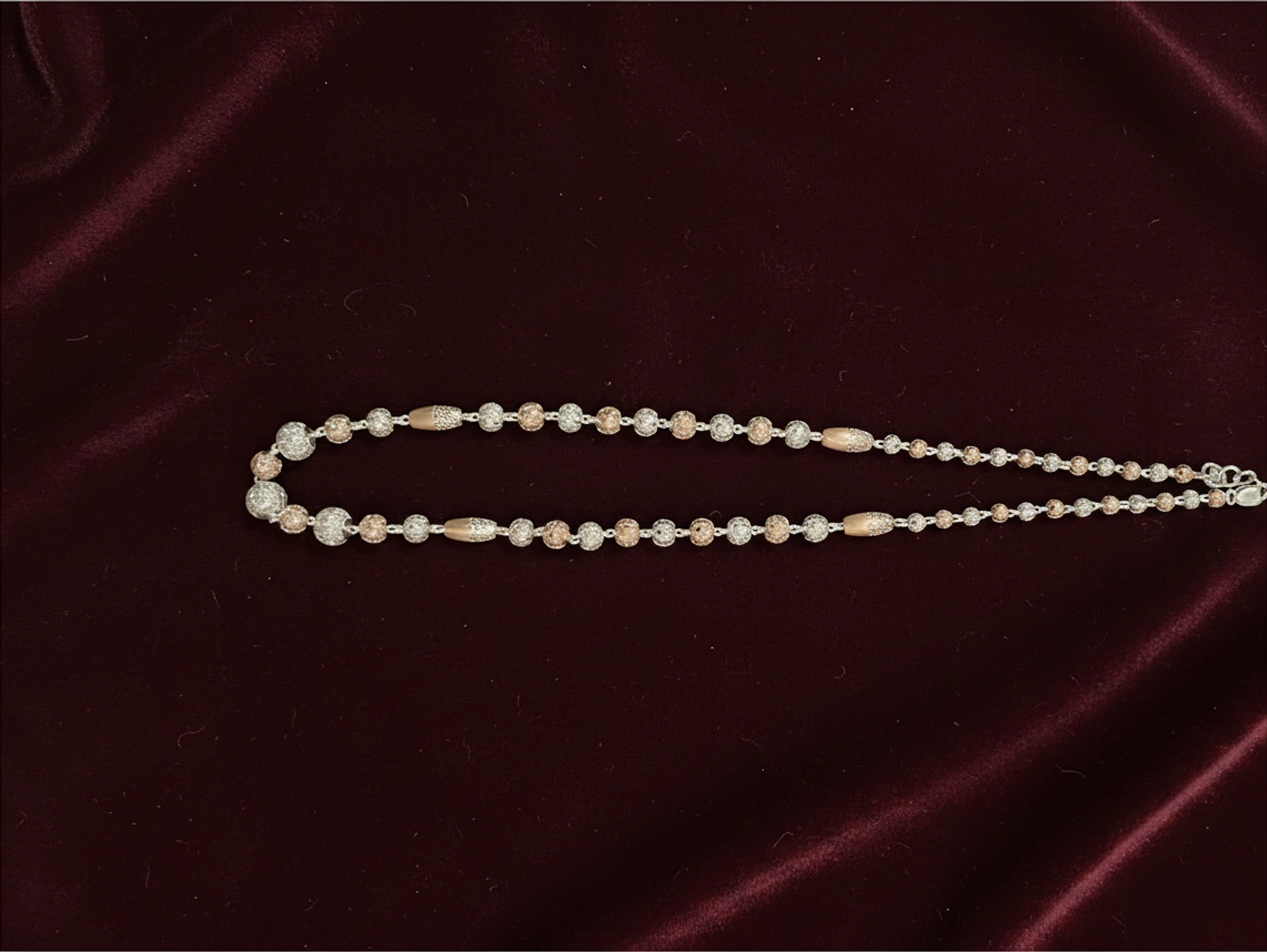 92.5 Rose Gold Cnc Cutting Chain - 102