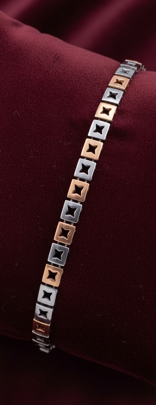 Men Bracelet 2 Tone - 25