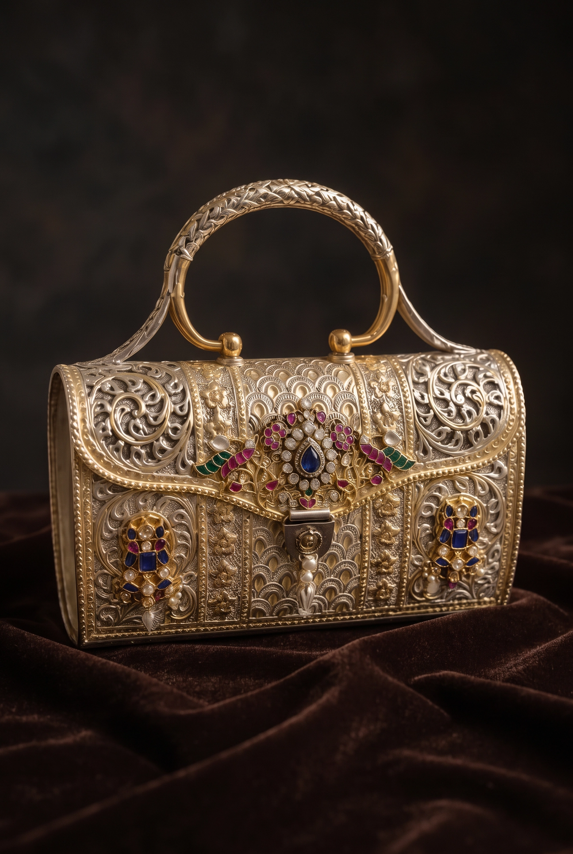 Antique 2 Tone Purse