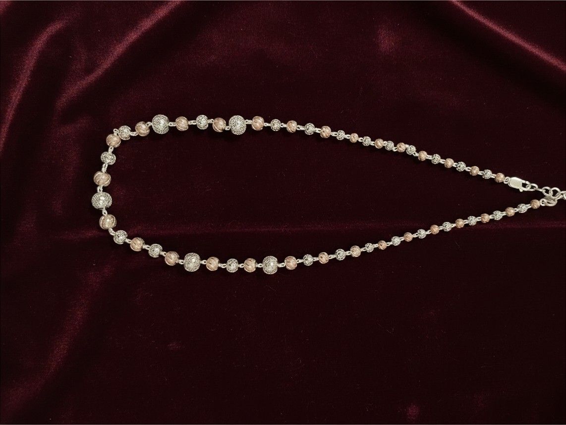 92.5 Rose Gold Cnc Cutting Chain   - 103
