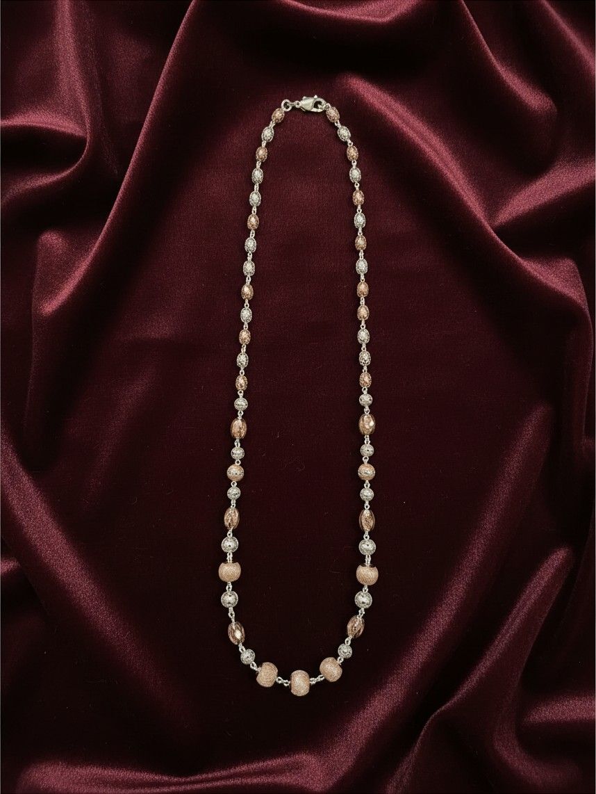 92.5 Rose Gold Cnc Cutting Chain   - 101