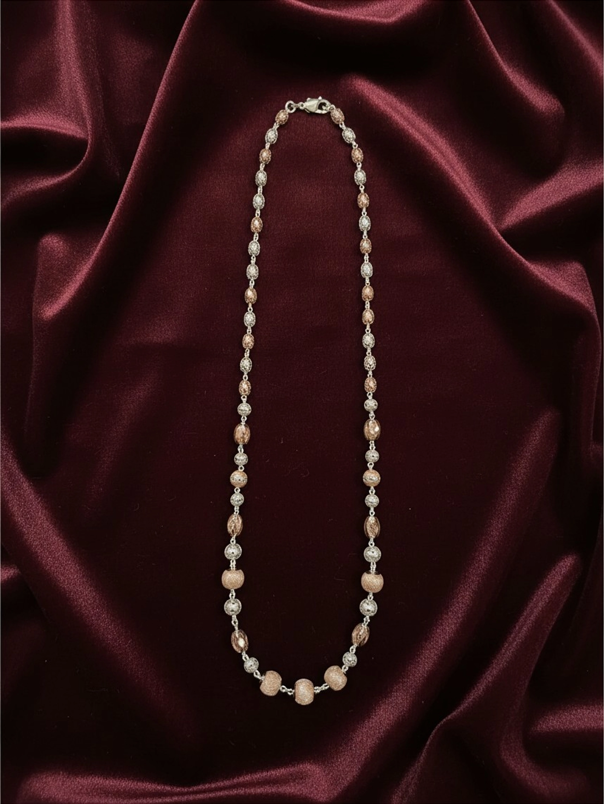 92.5 Rose Gold Cnc Cutting Chain - 101
