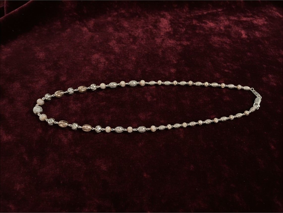 92.5 Rose Gold Cnc Cutting Chain   - 104