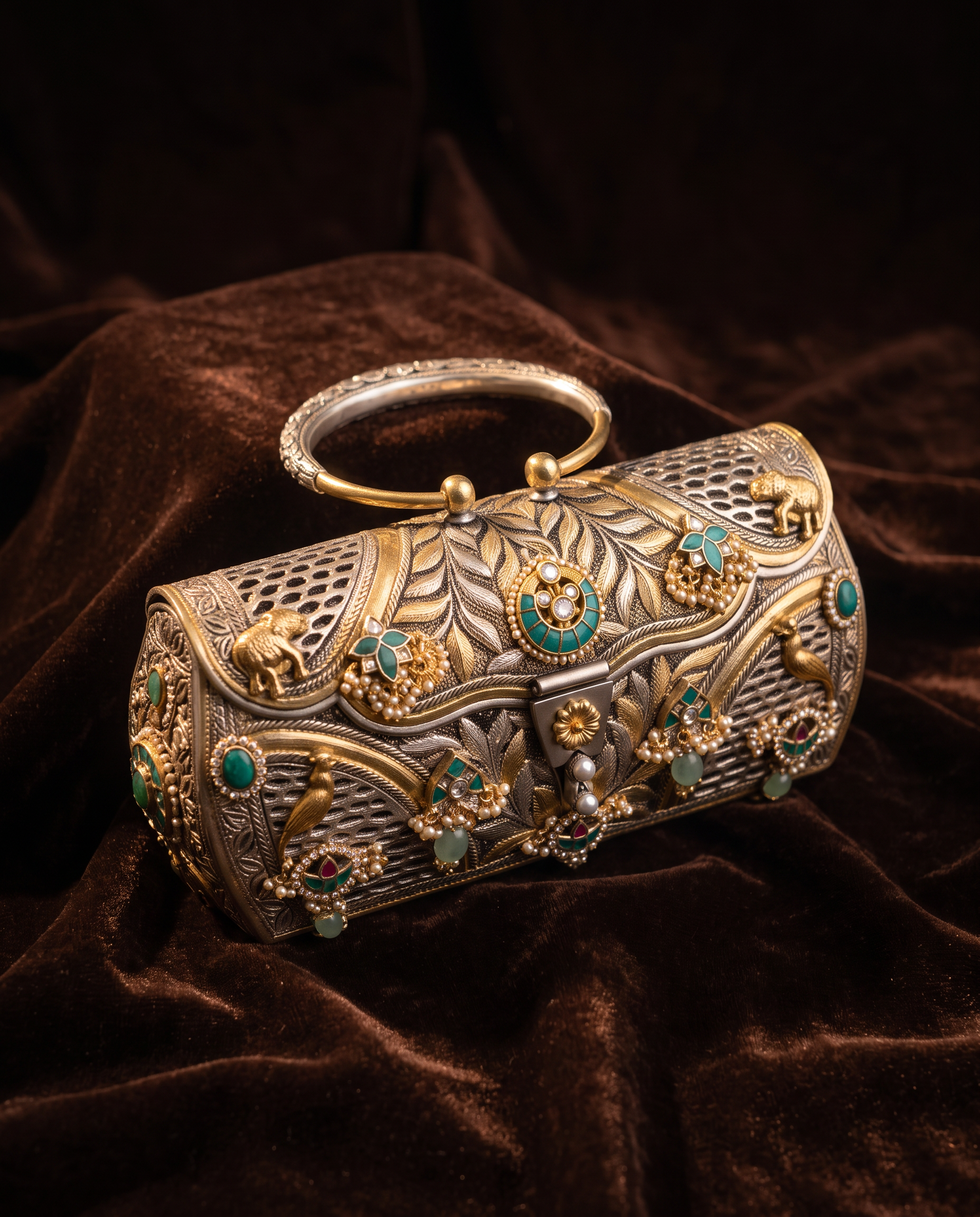 Antique  2 Tone Purse 