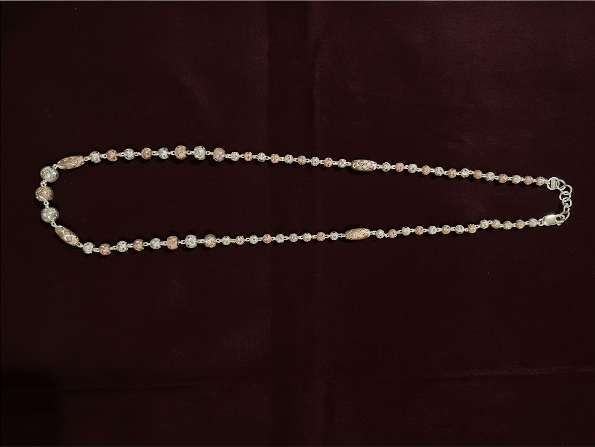 92.5 Rose Gold Cnc Cutting Chain - 107