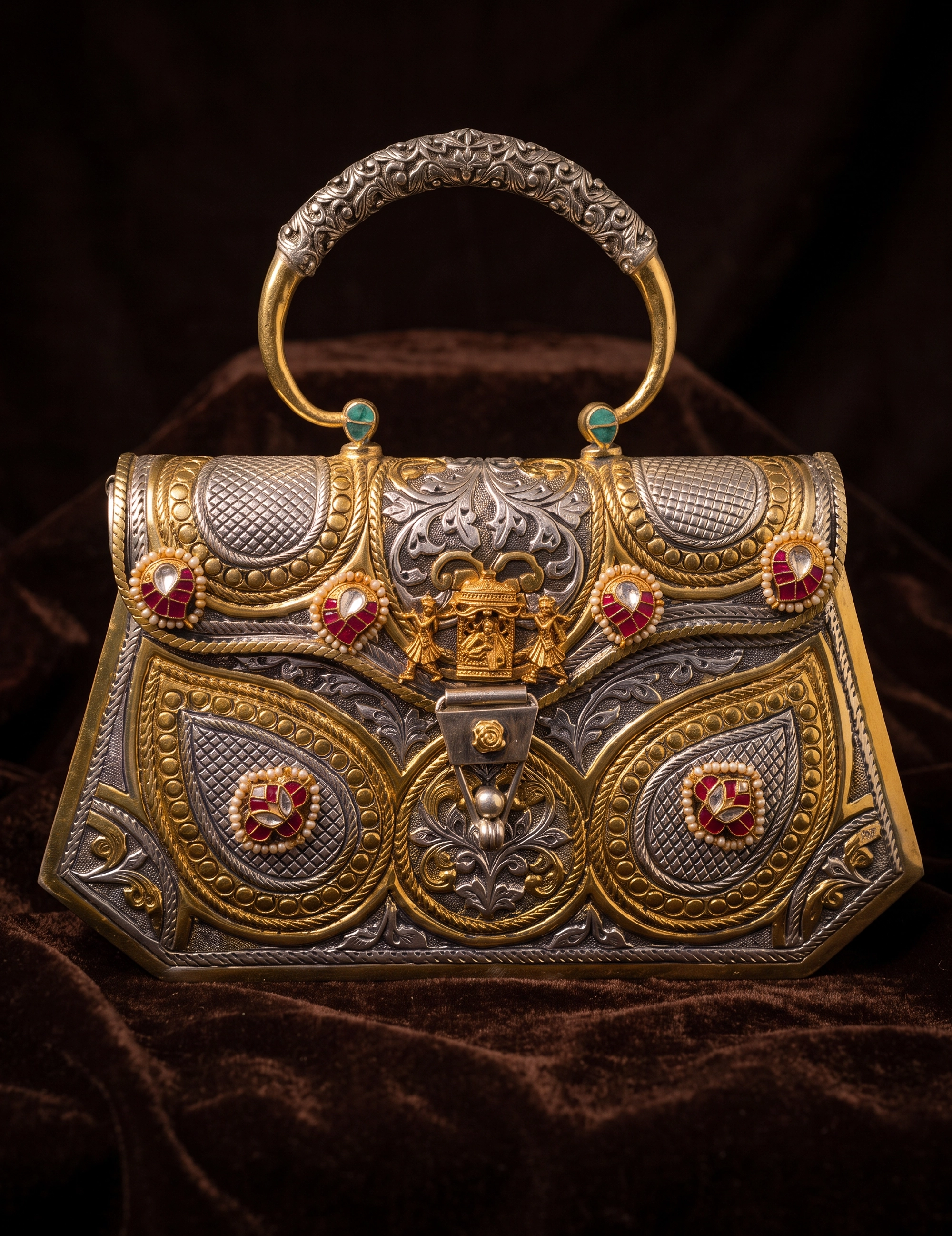 Antique 2 Tone Purse