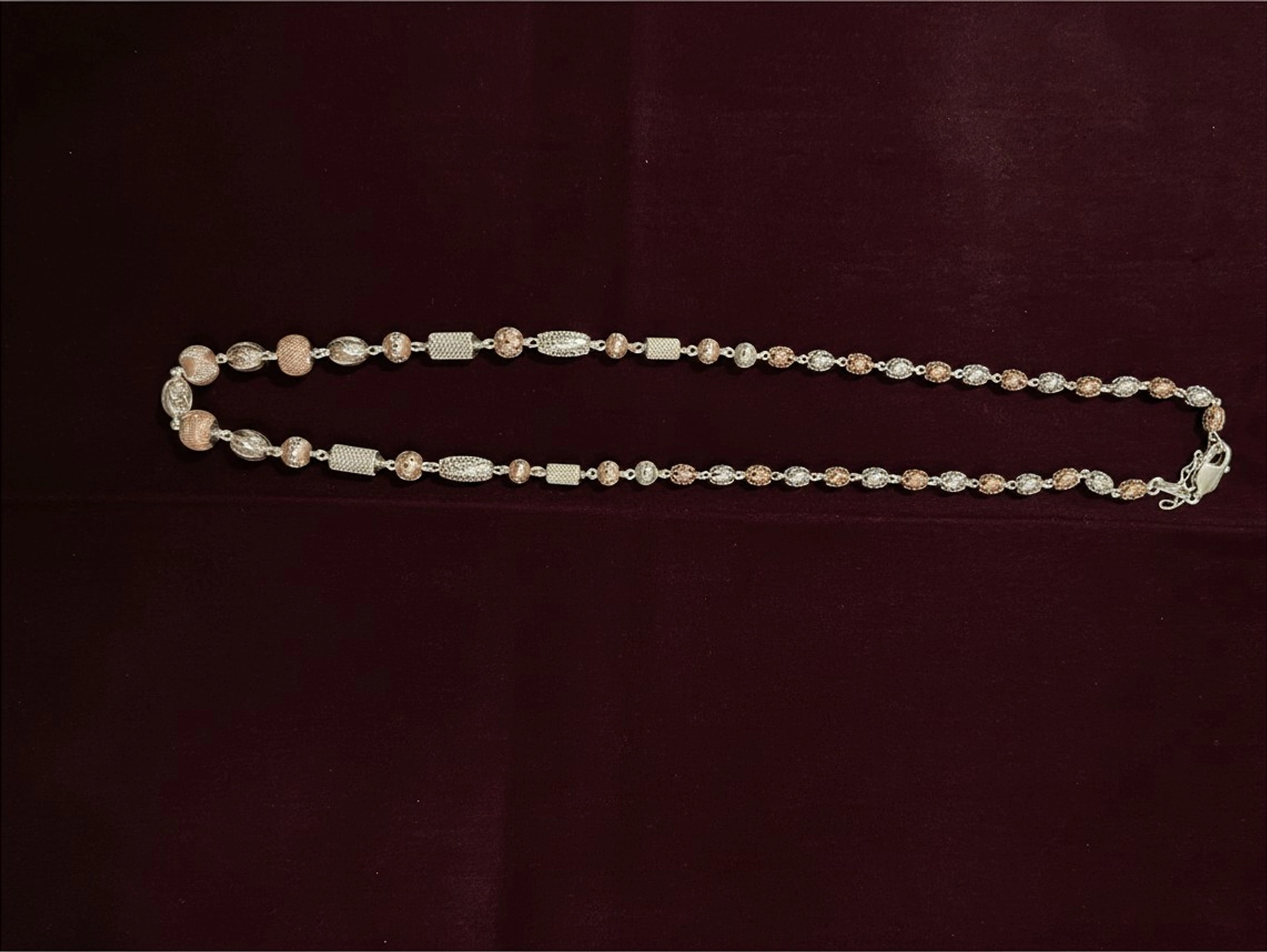 92.5 Rose Gold Cnc Cutting Chain - 106