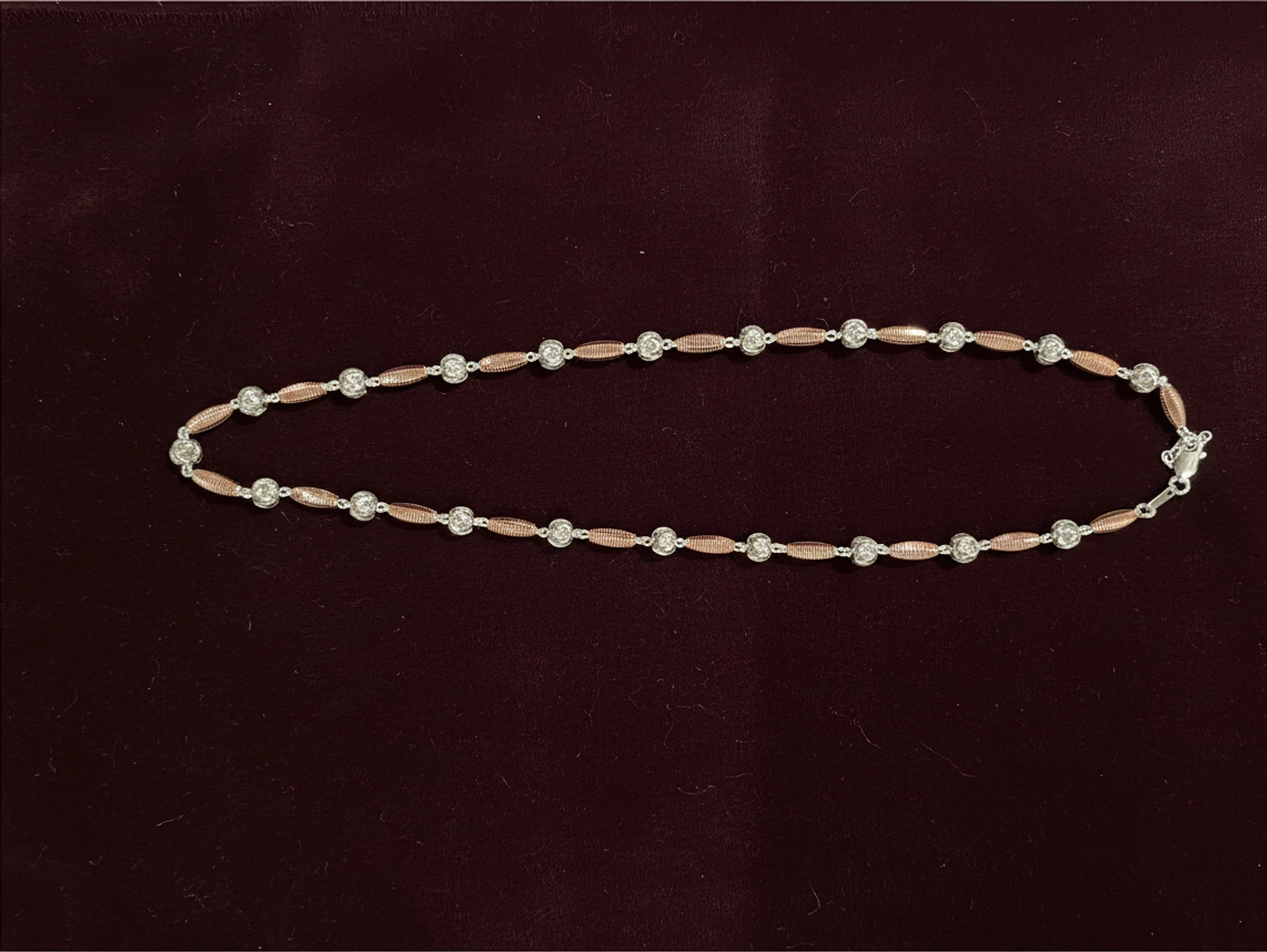 92.5 Rose Gold Cnc Cutting Chain - 109
