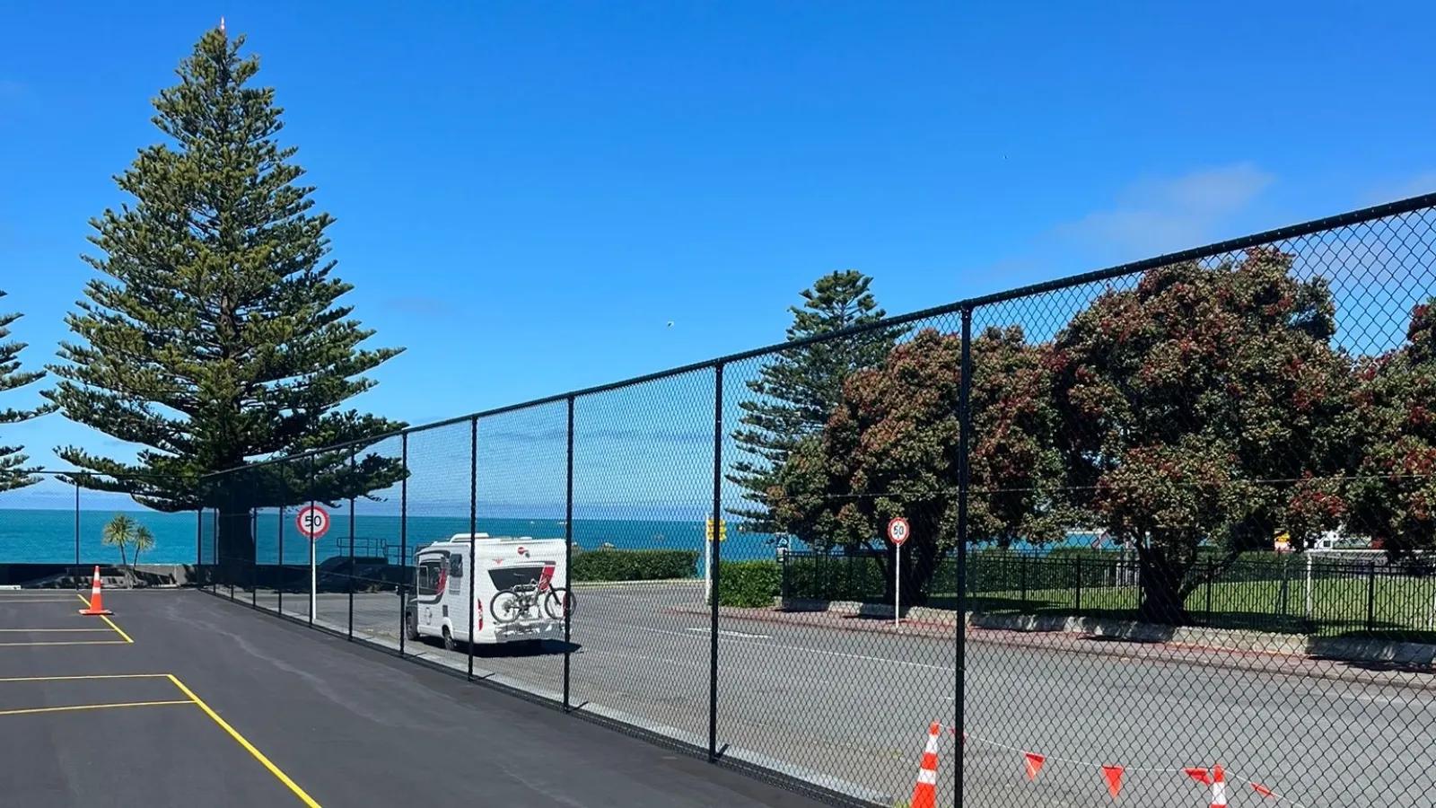 Kaikoura Tennis Court with Coastal Backdrop
