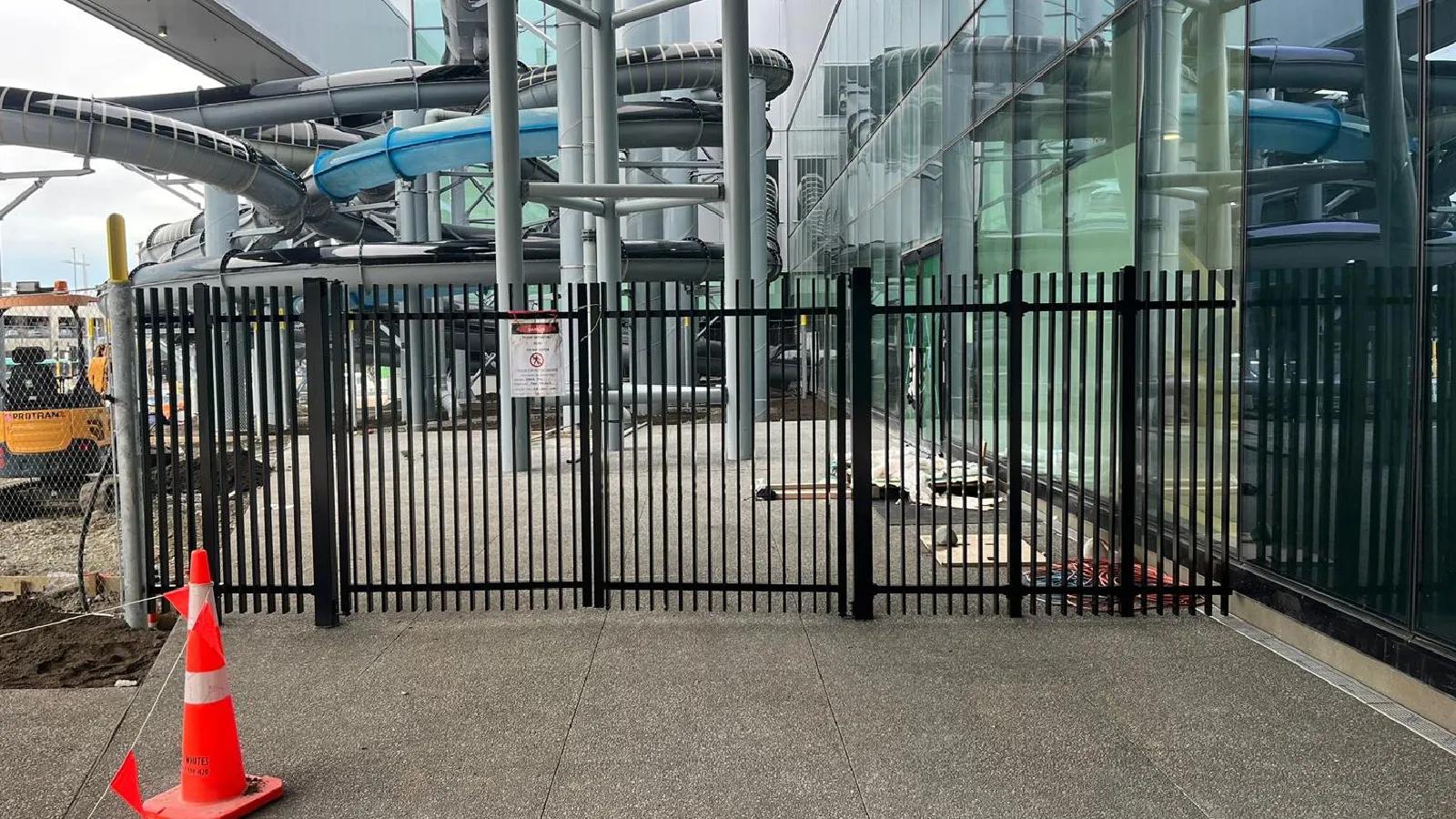 Custom double swing gates