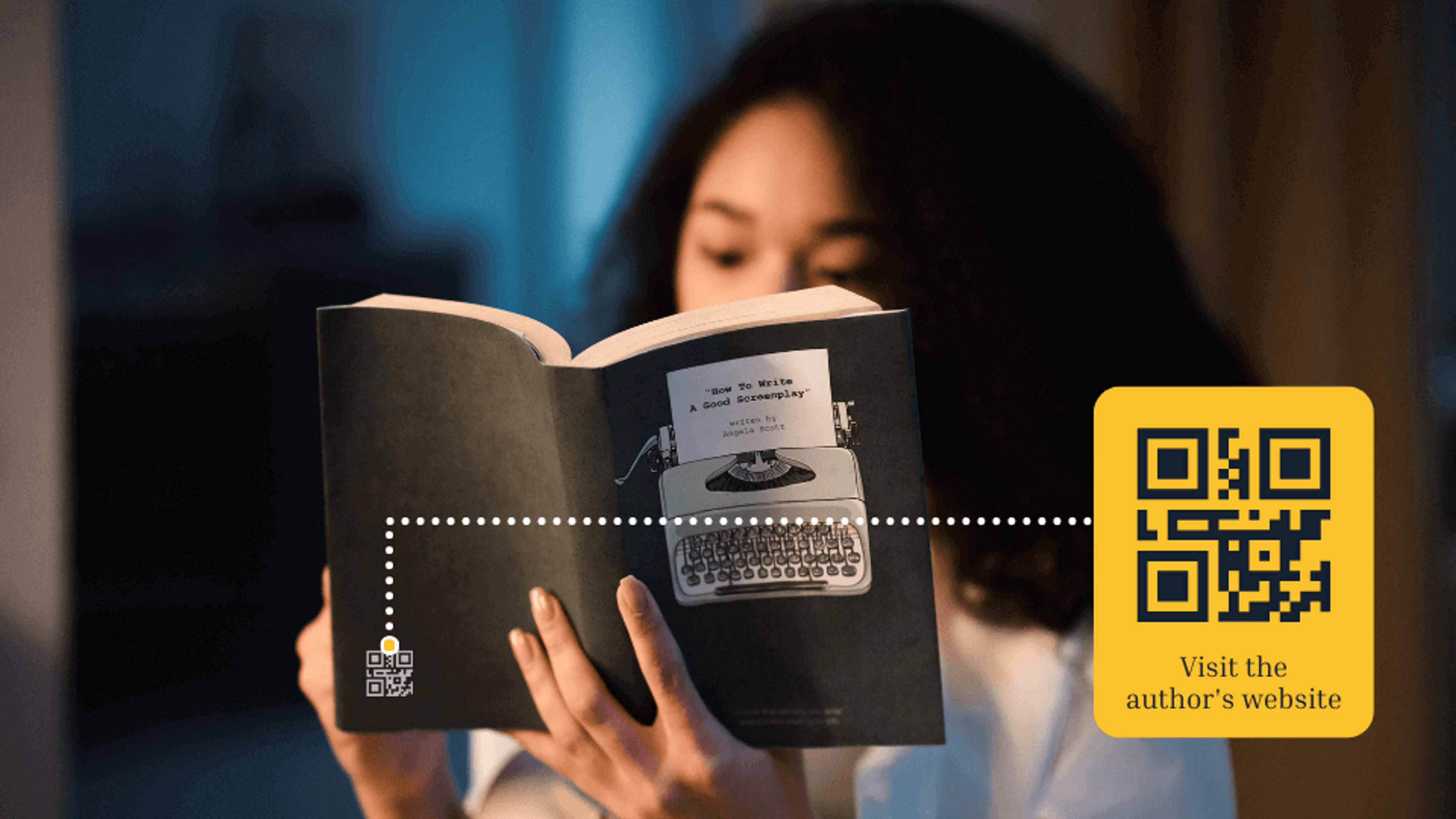 A quick scan can redirect readers to your website