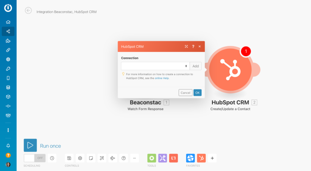 Add a new connection