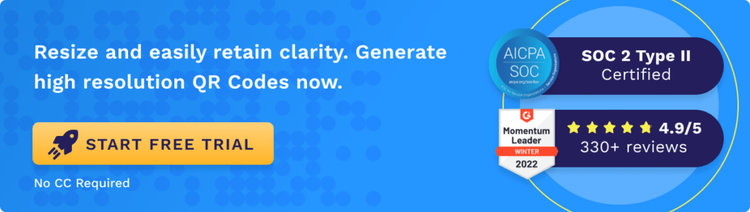 Generate Clear and High Resolution QR Codes