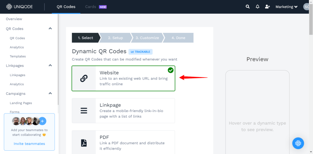 Choose your campaign type