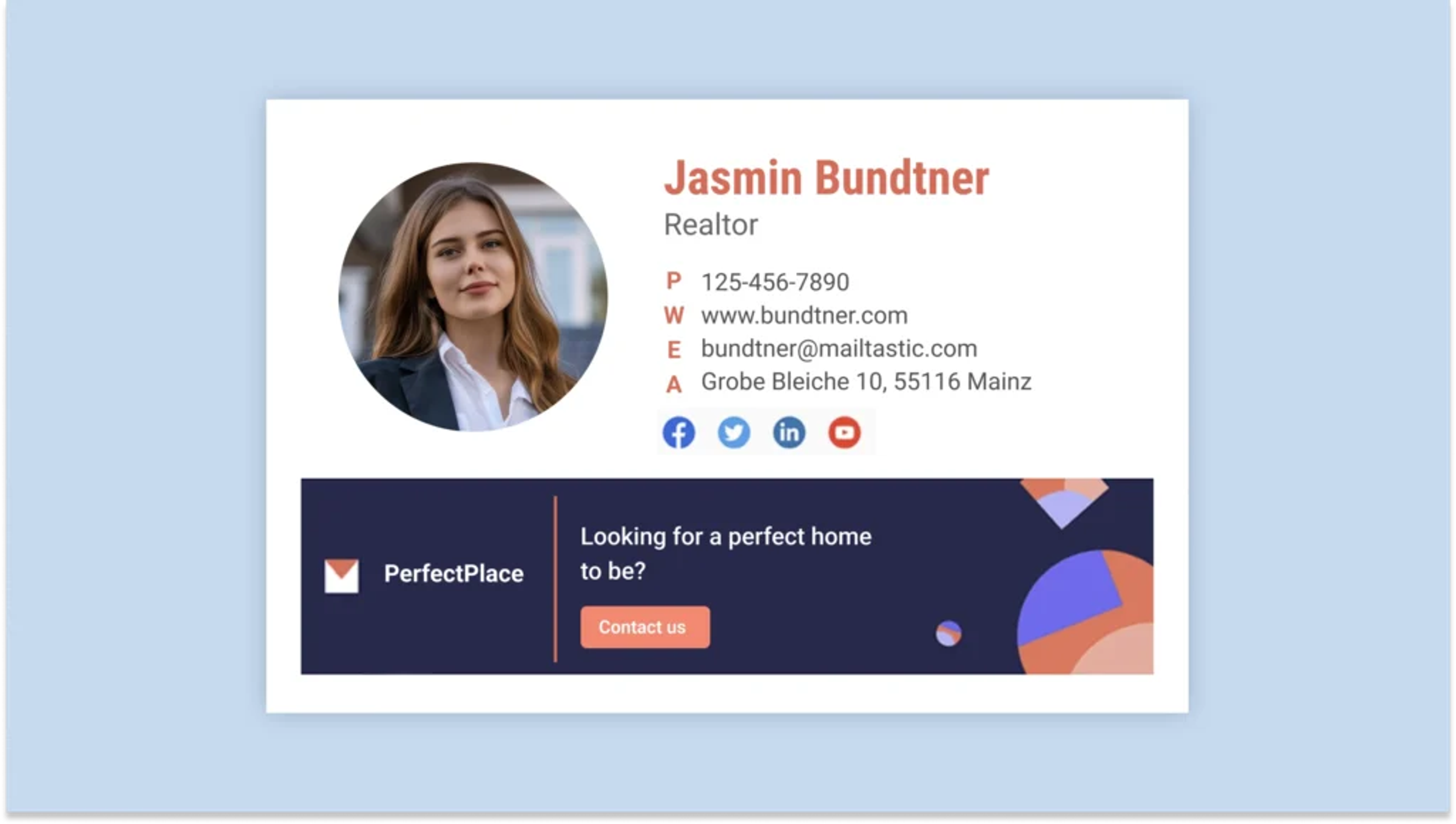 email signature template for real estate agents