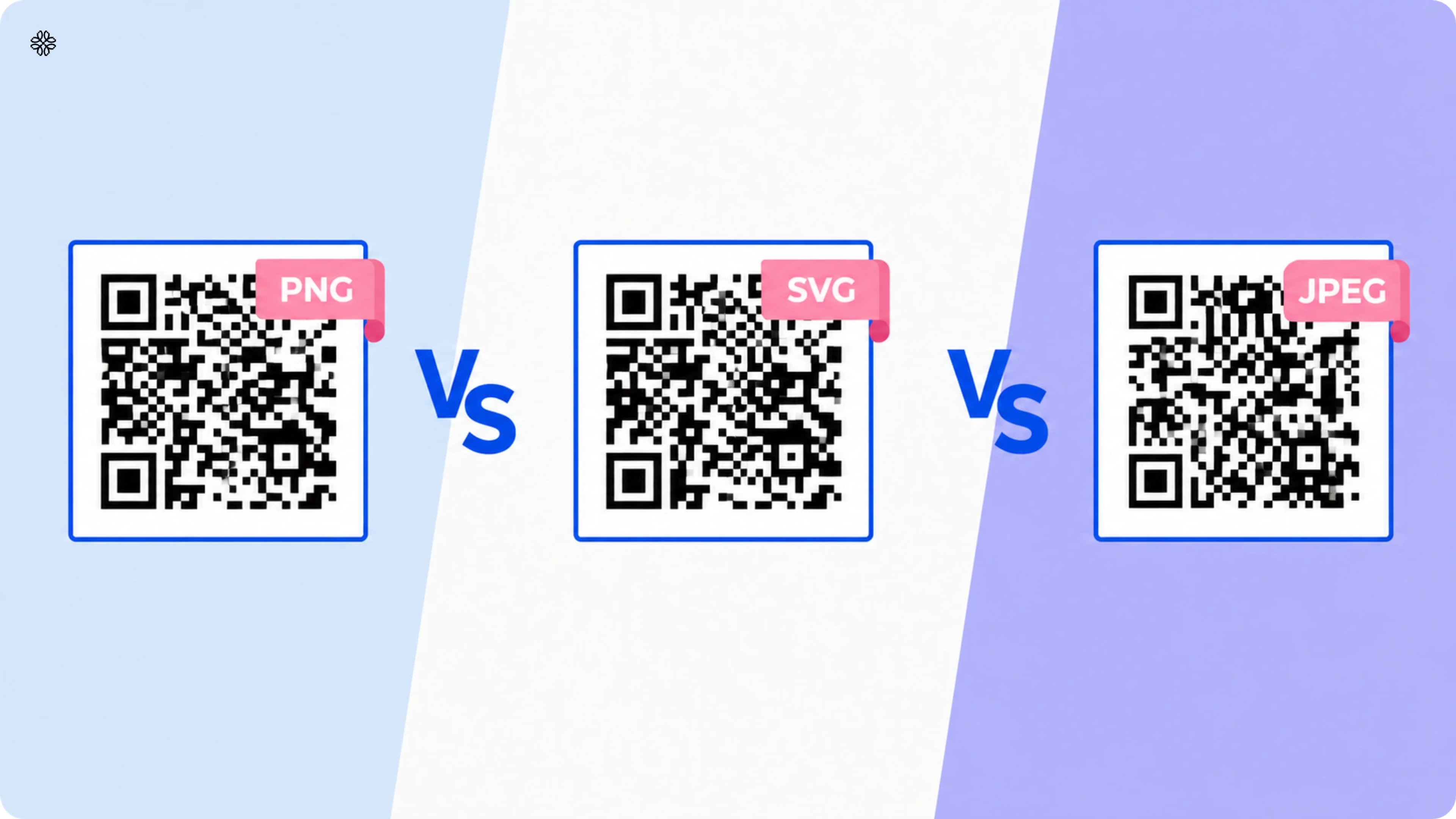 PNG vs SVG vs JPEG QR Code: Which to choose?
