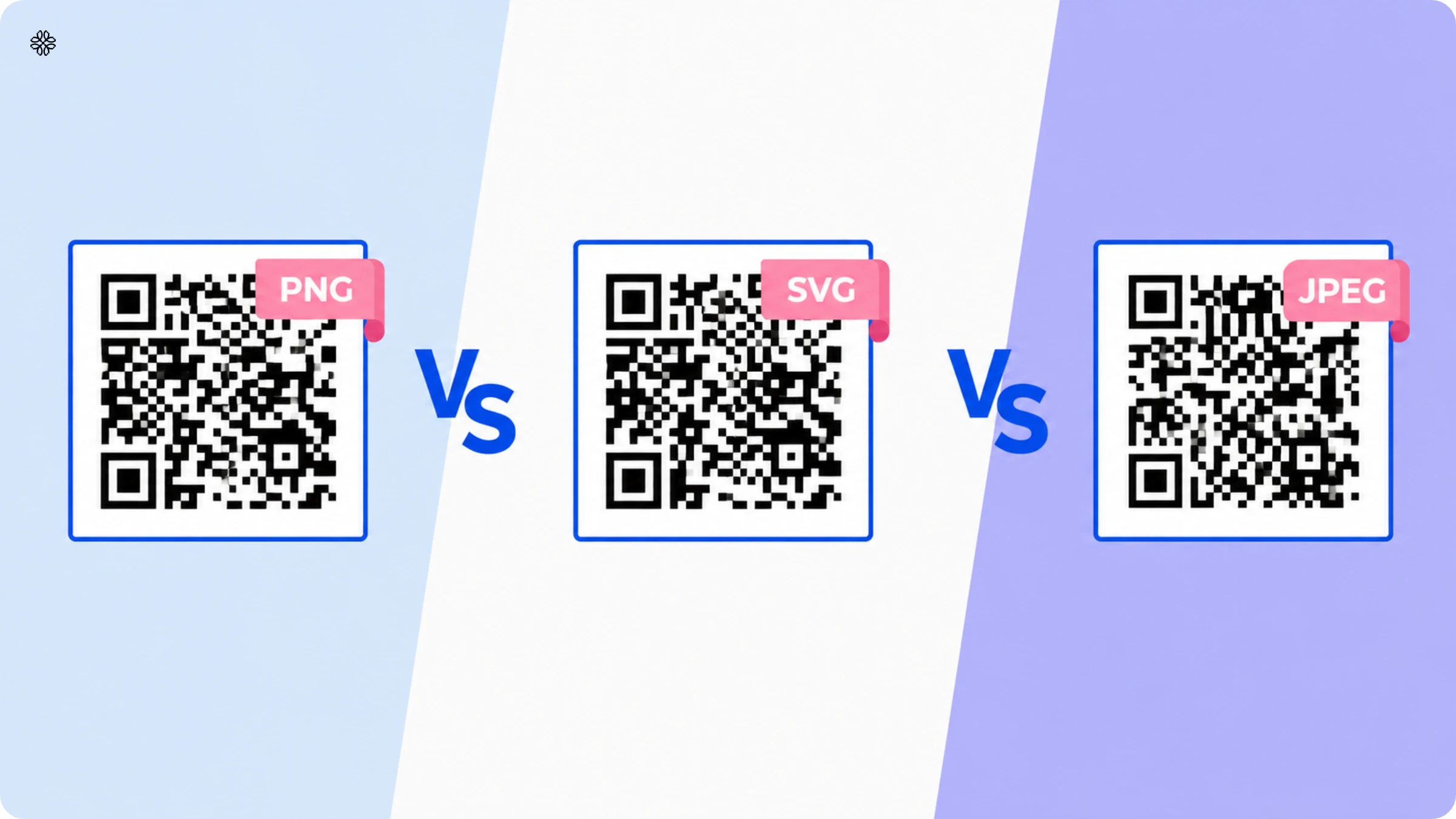 PNG vs SVG vs JPEG QR Code: Which to choose?