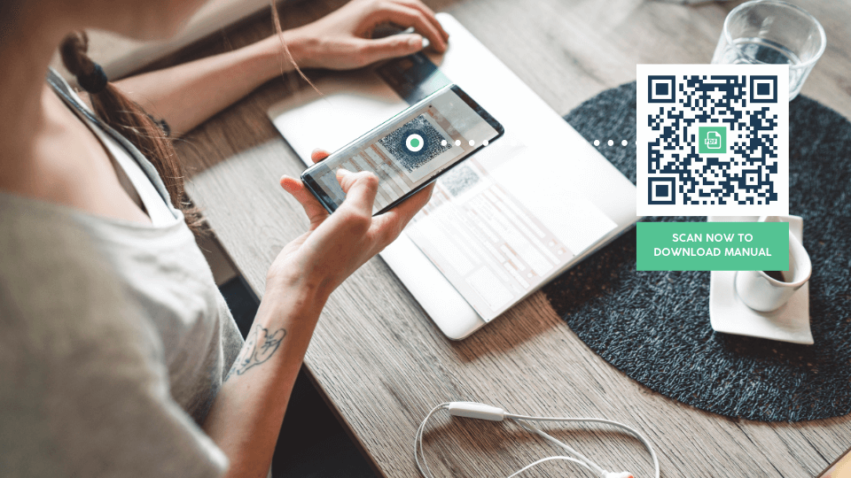 Instantly share product-related manuals with PDF QR Codes on receipts