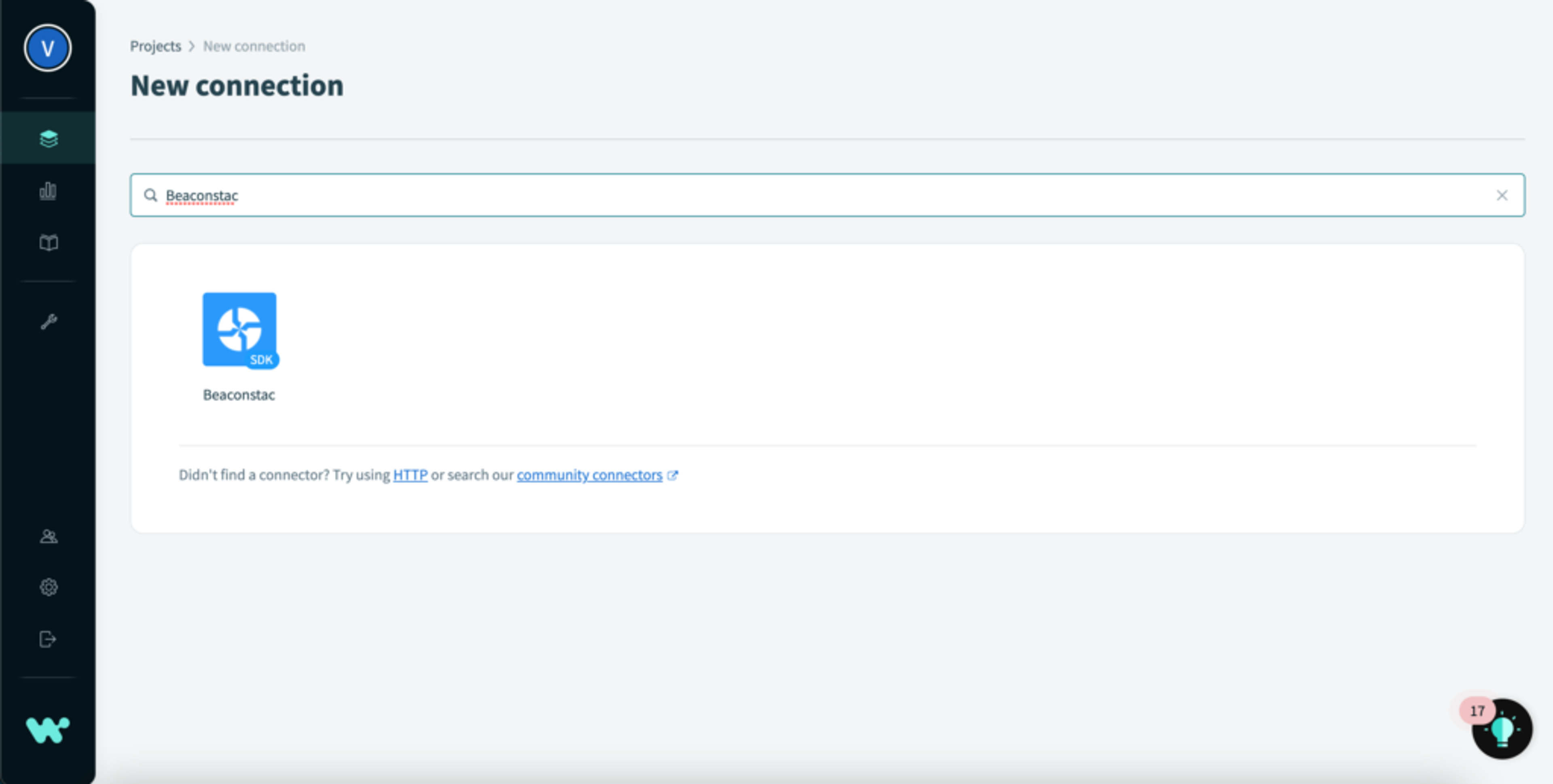Search for Uniqode SDK in Workato.