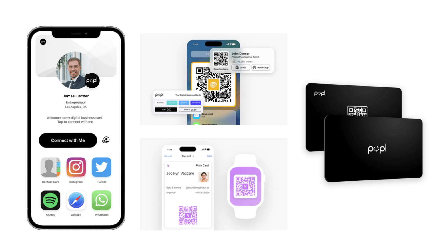 popl digital business cards