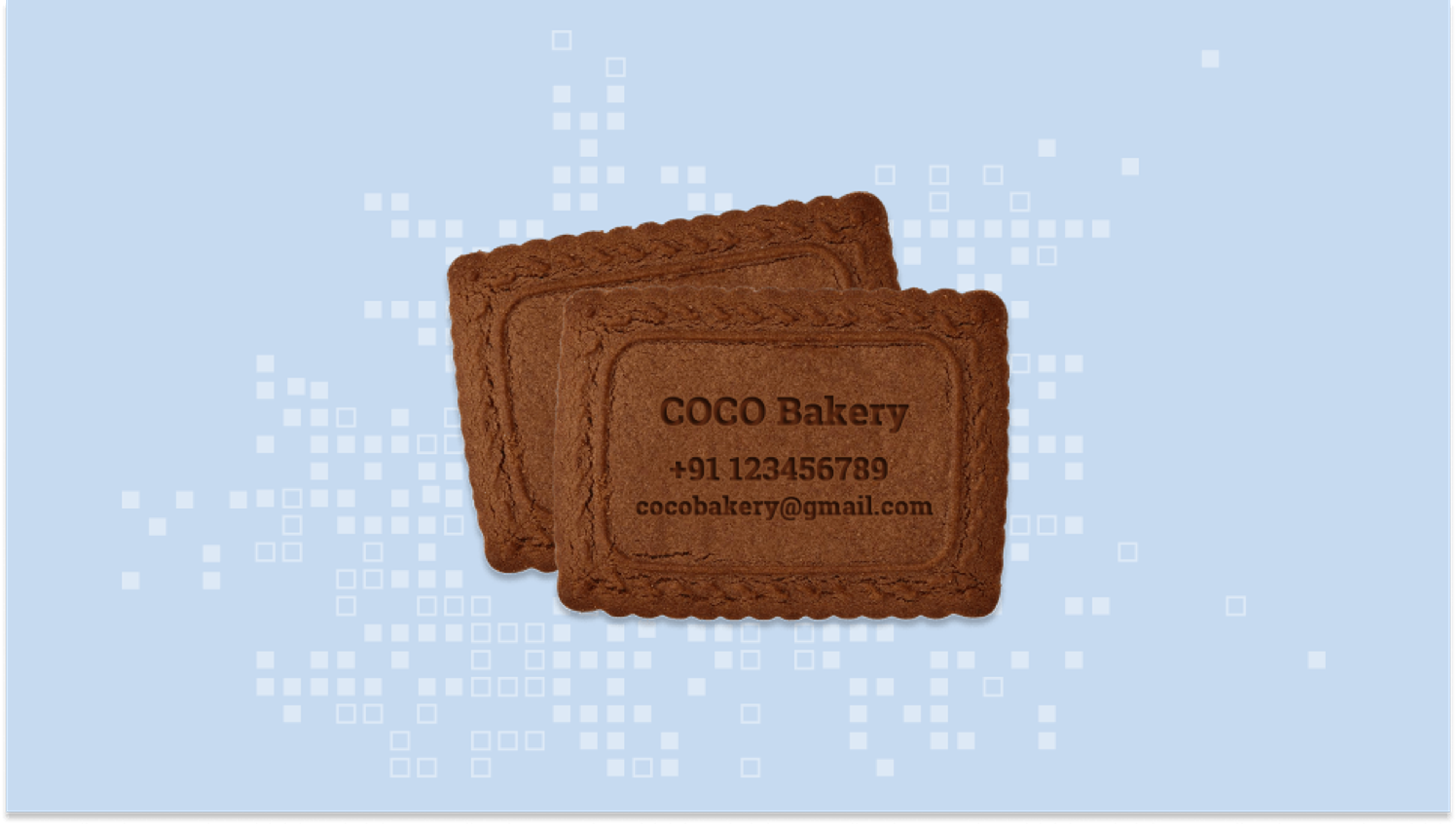 Edible business cards- an alternative to business cards