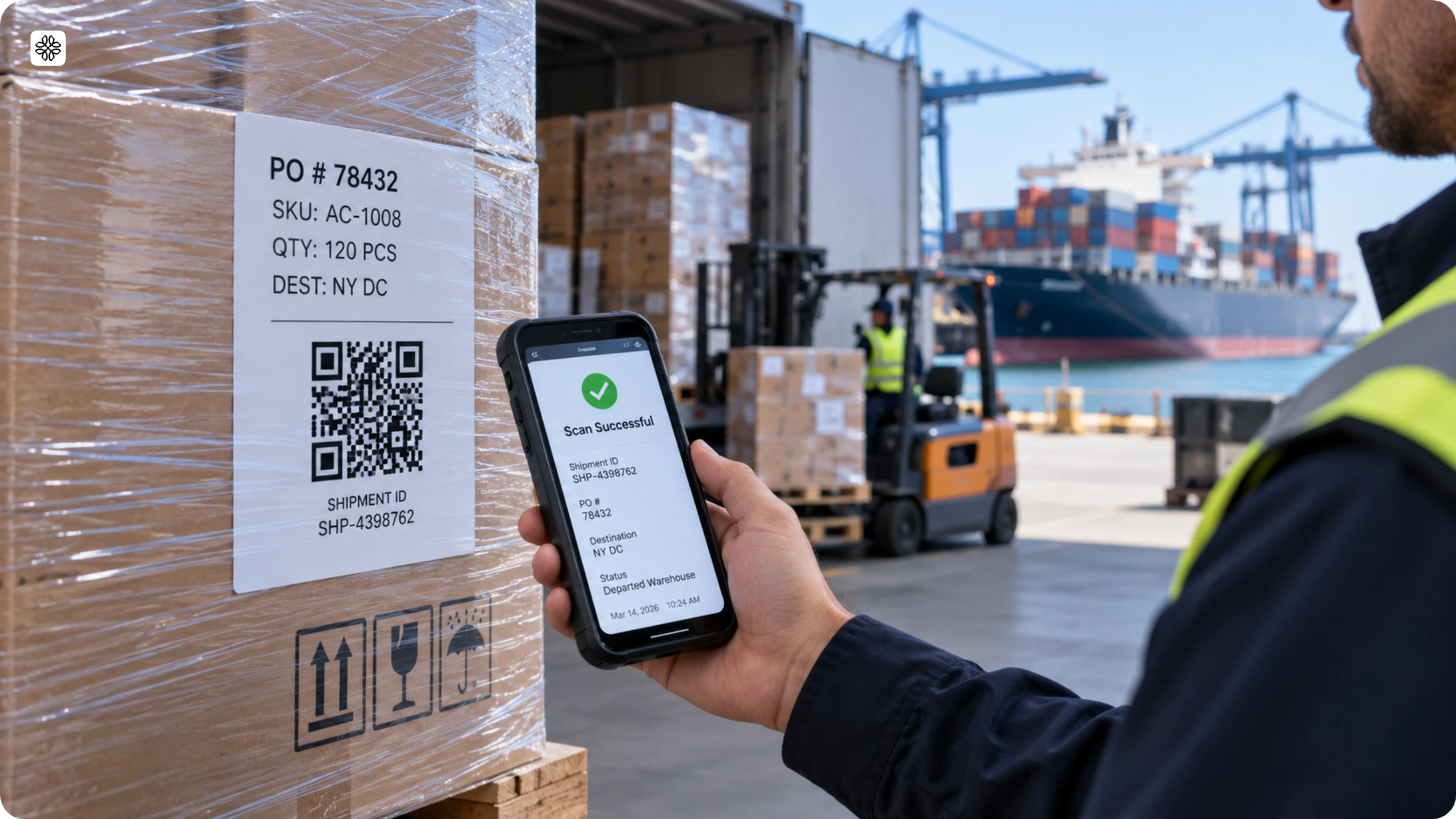 supply chain management QR Codes for transportation