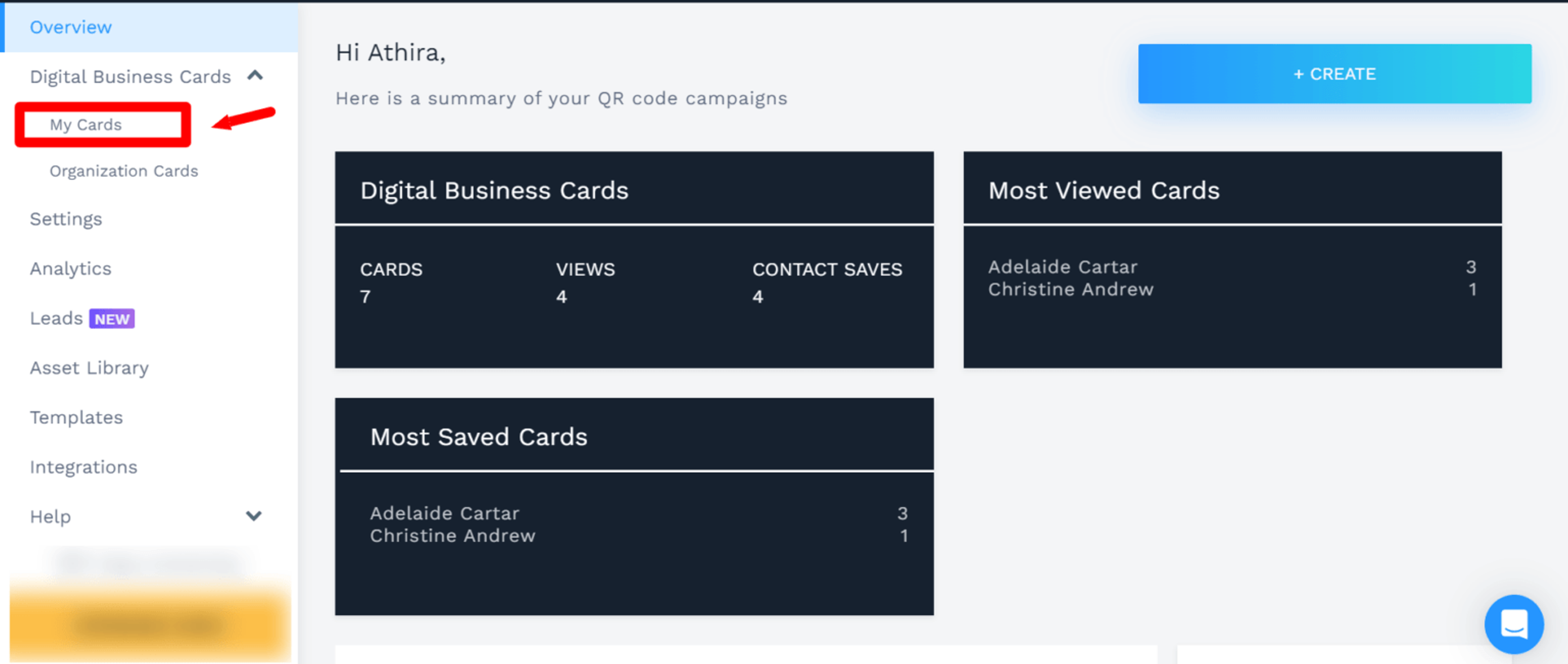 Log in to Beaconstac to Update Digital Business Card