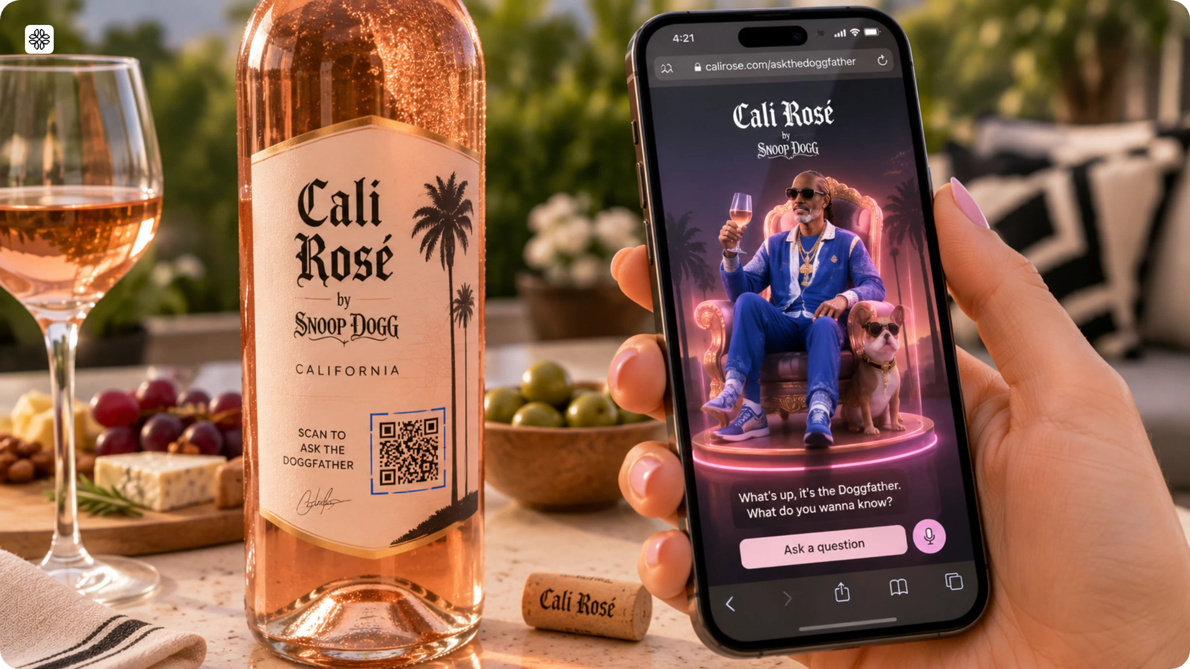Snoop Dogg's Cali Rosé QR Code campaign
