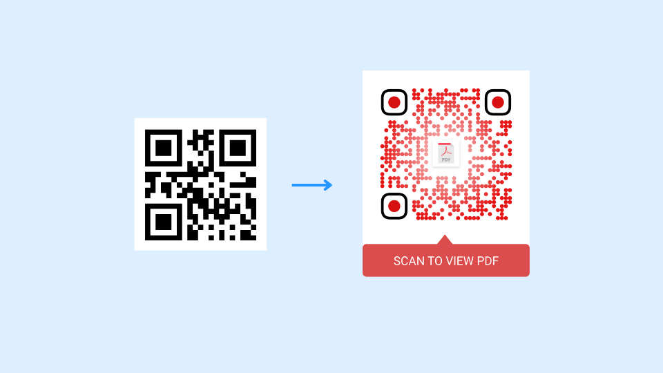 Engagement via colored QR Code CTA