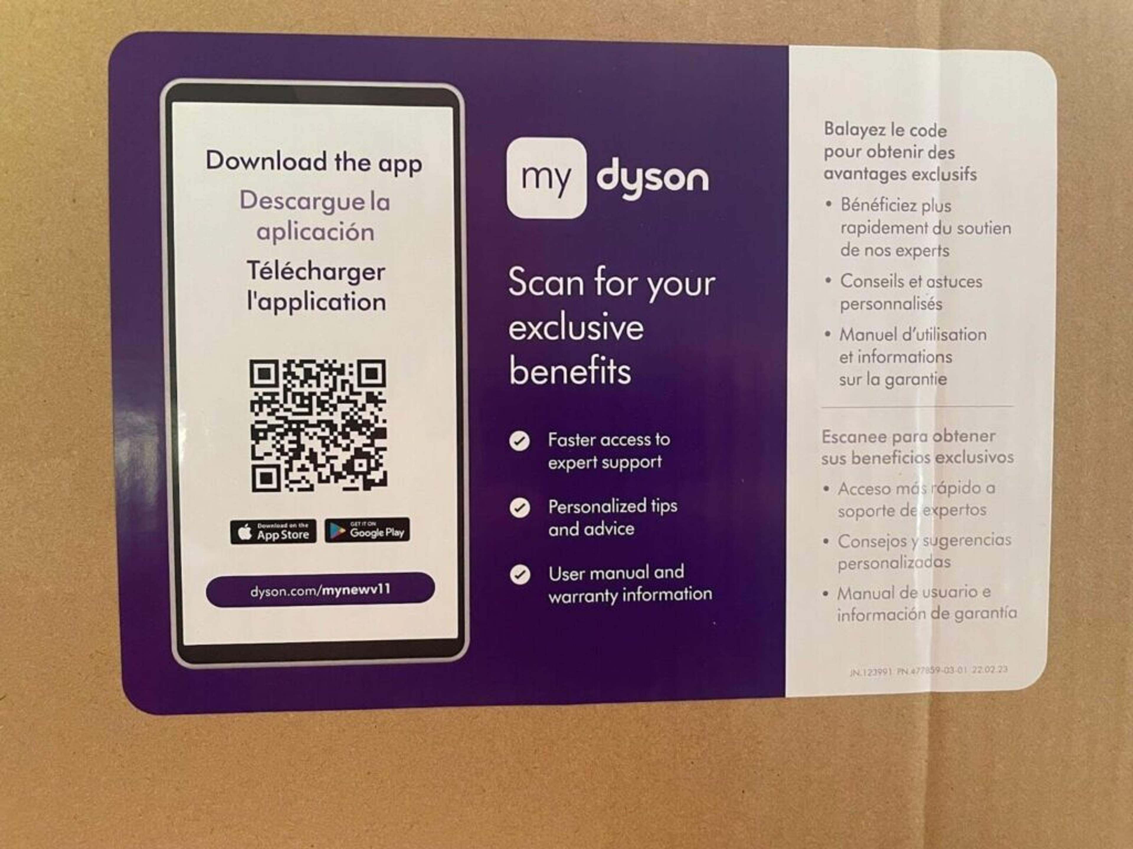 Dyson qr code poster to increase the app downloads 