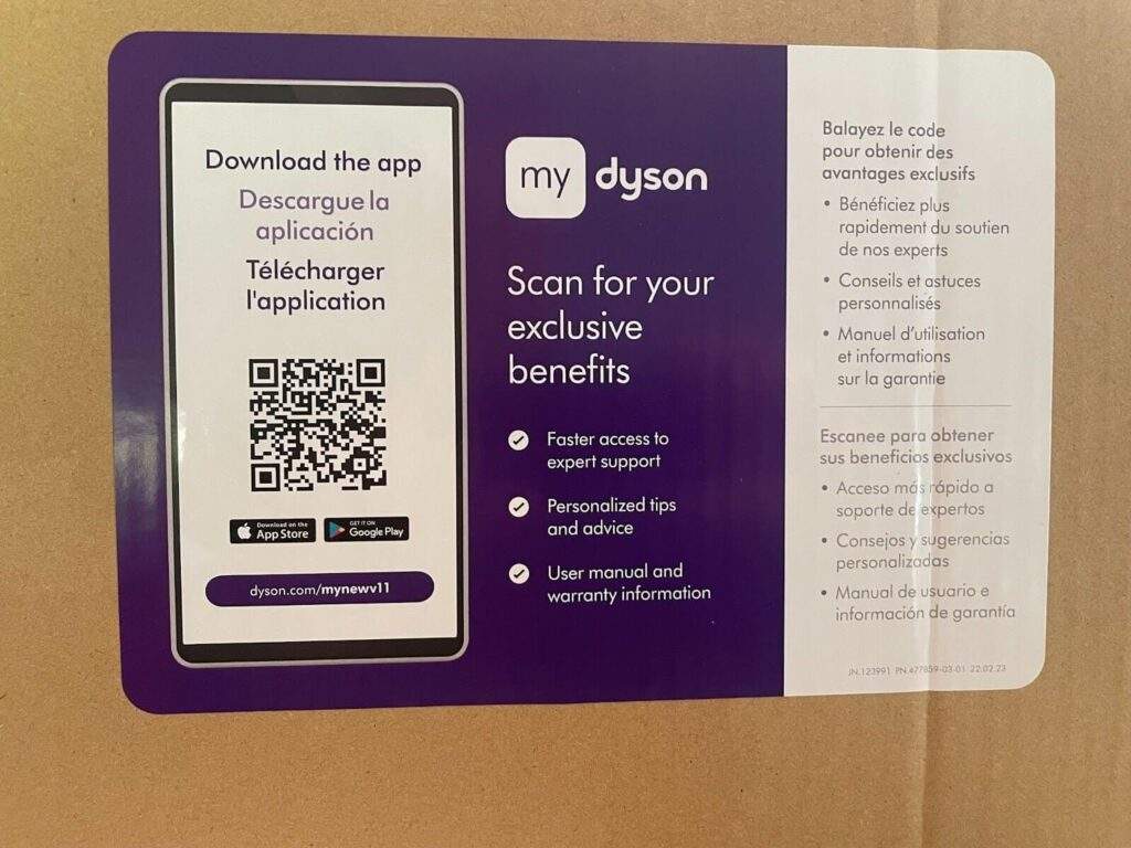 Dyson qr code poster to increase the app downloads