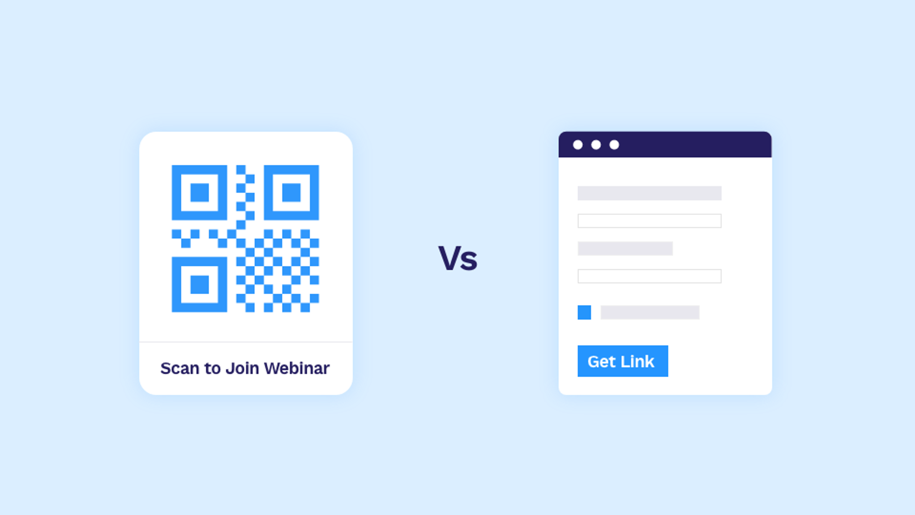 Check-in easily with QR Codes for webinars