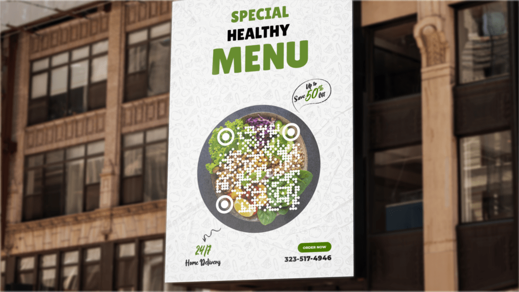 Use QR Codes with background image on marketing collaterals