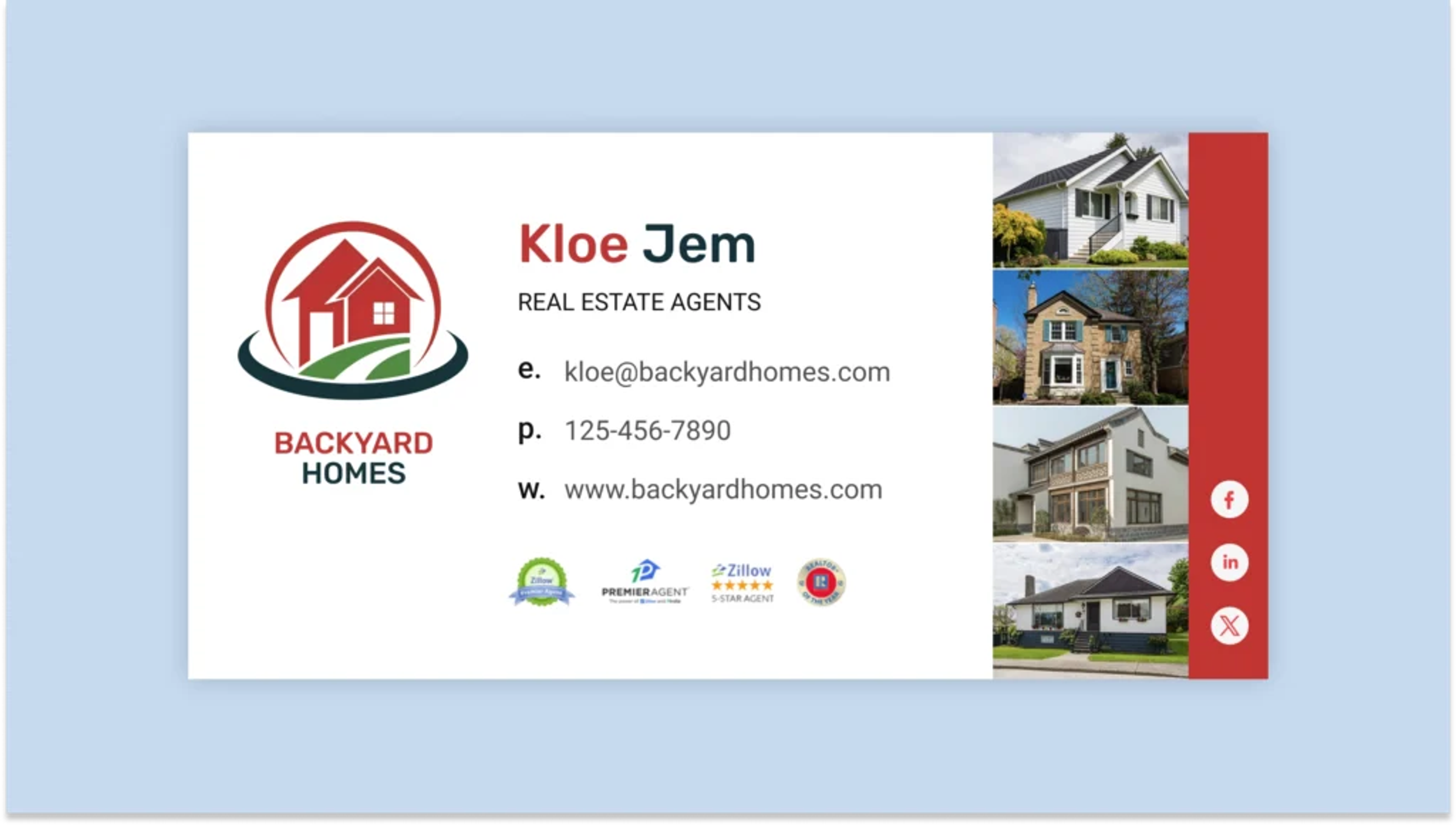 Template for realtor email signature