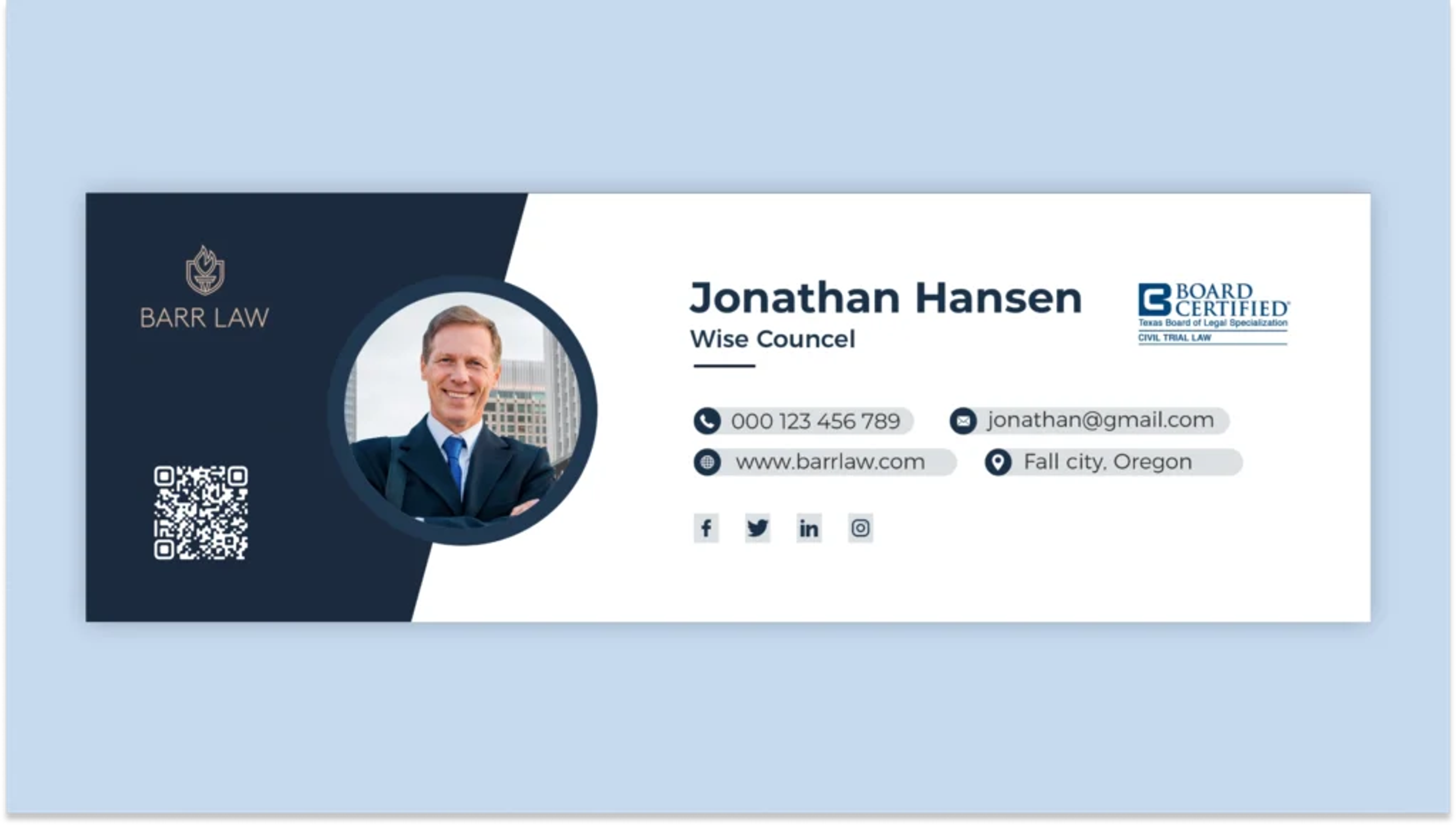 Email signature template lawyers