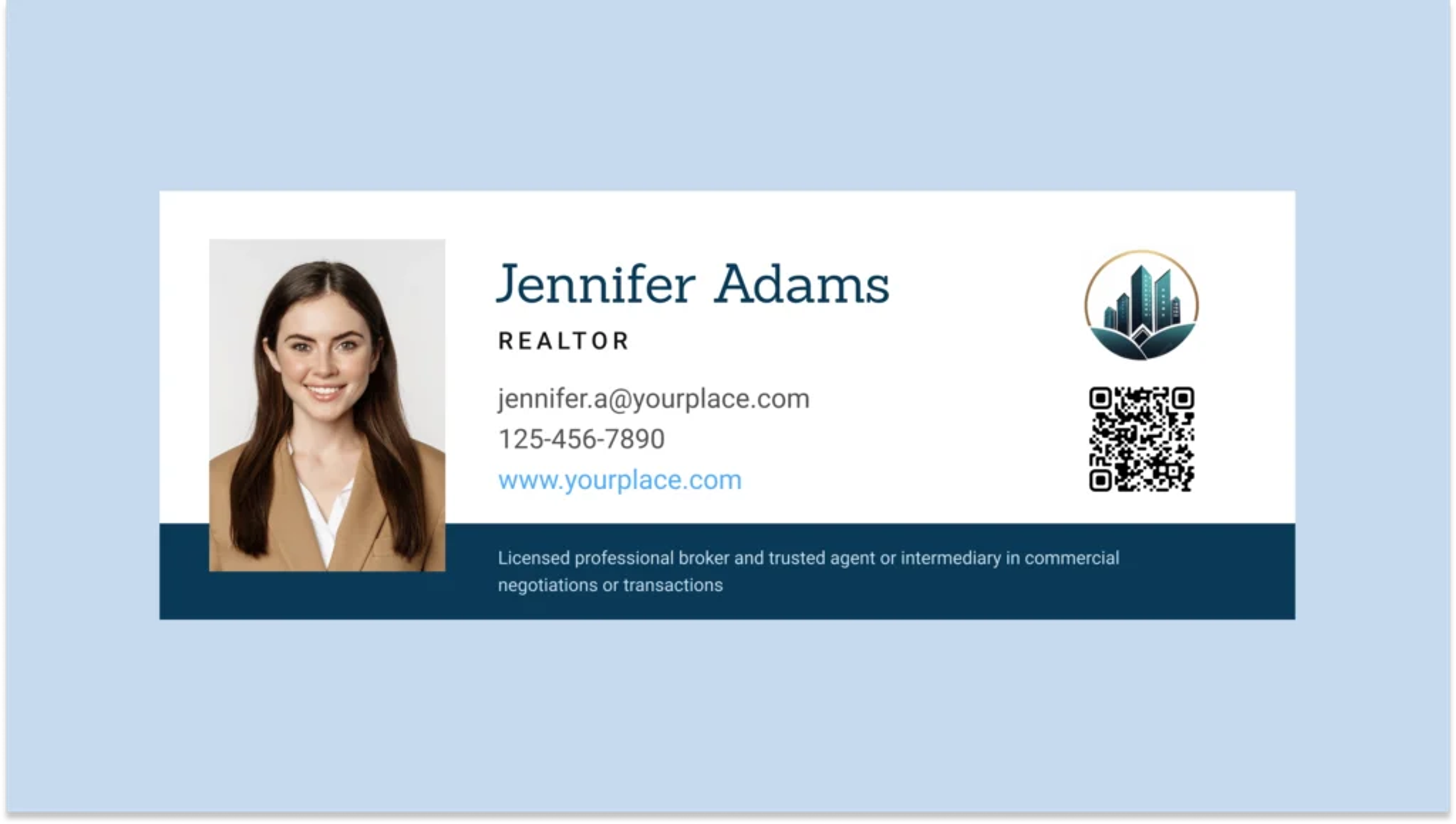 Template for realtor email signature