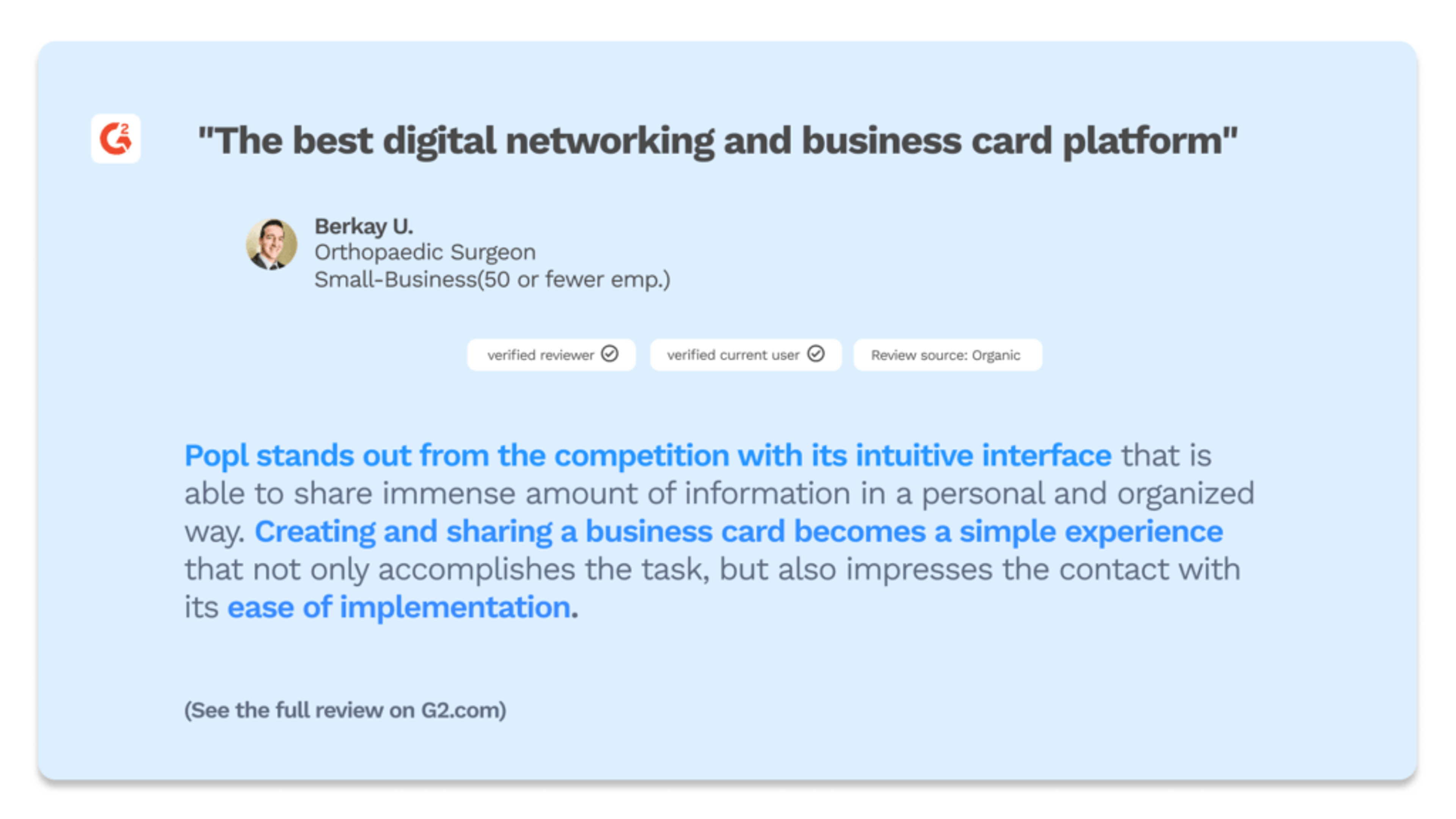 positive popl customer review