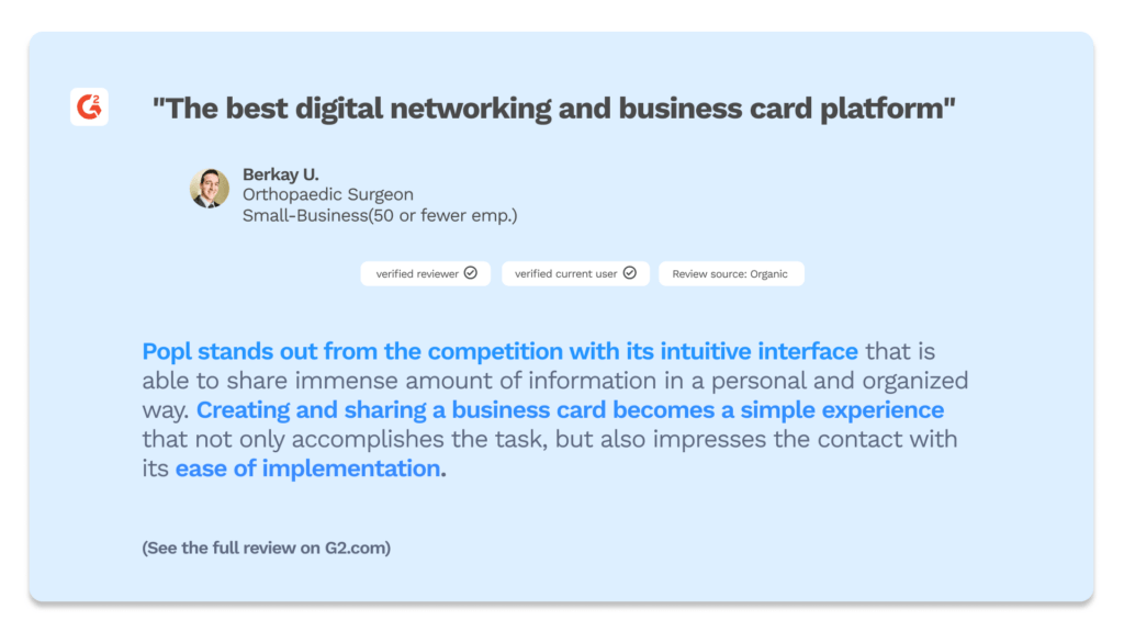 positive popl customer review