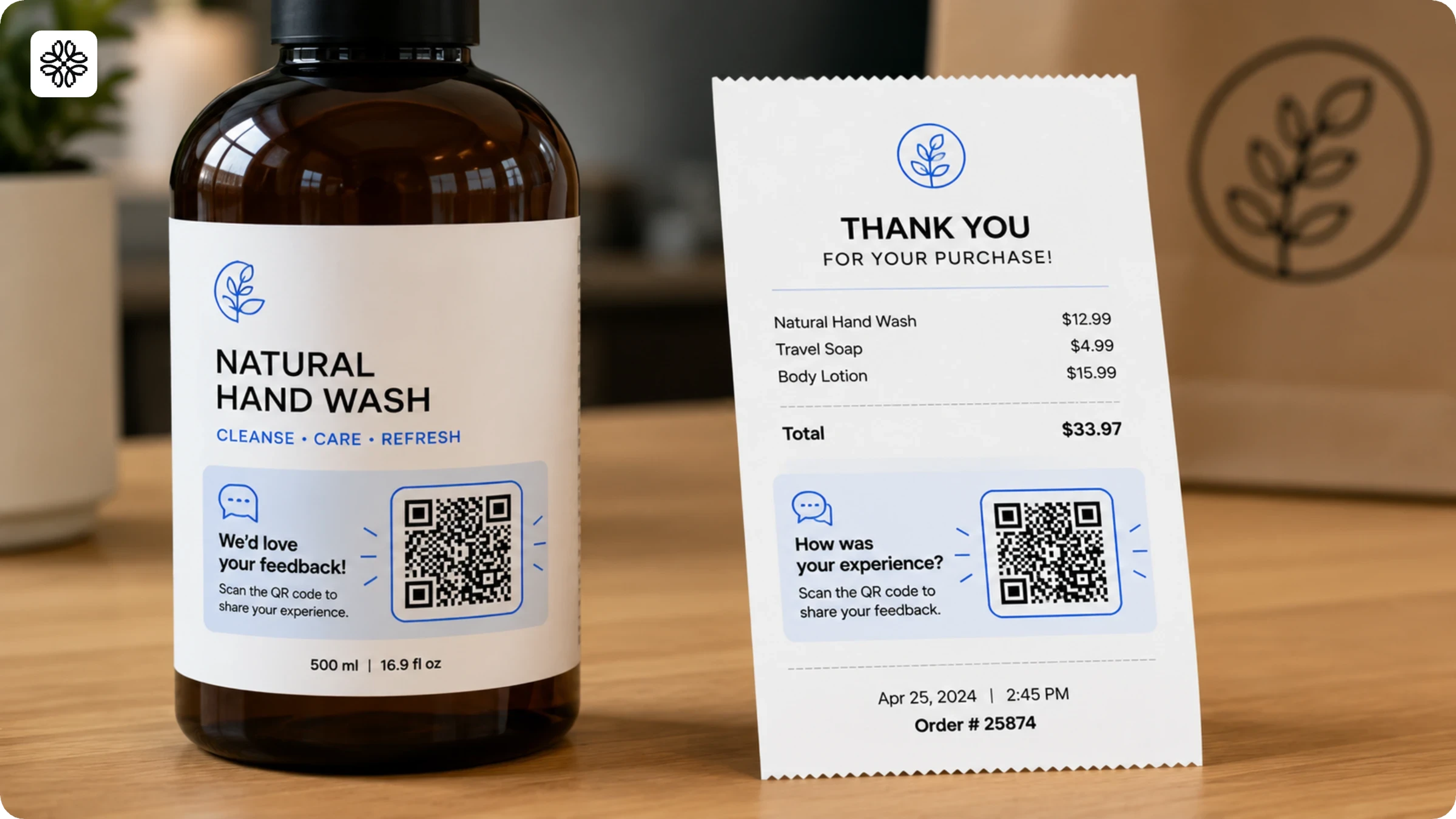 QR Code feedback