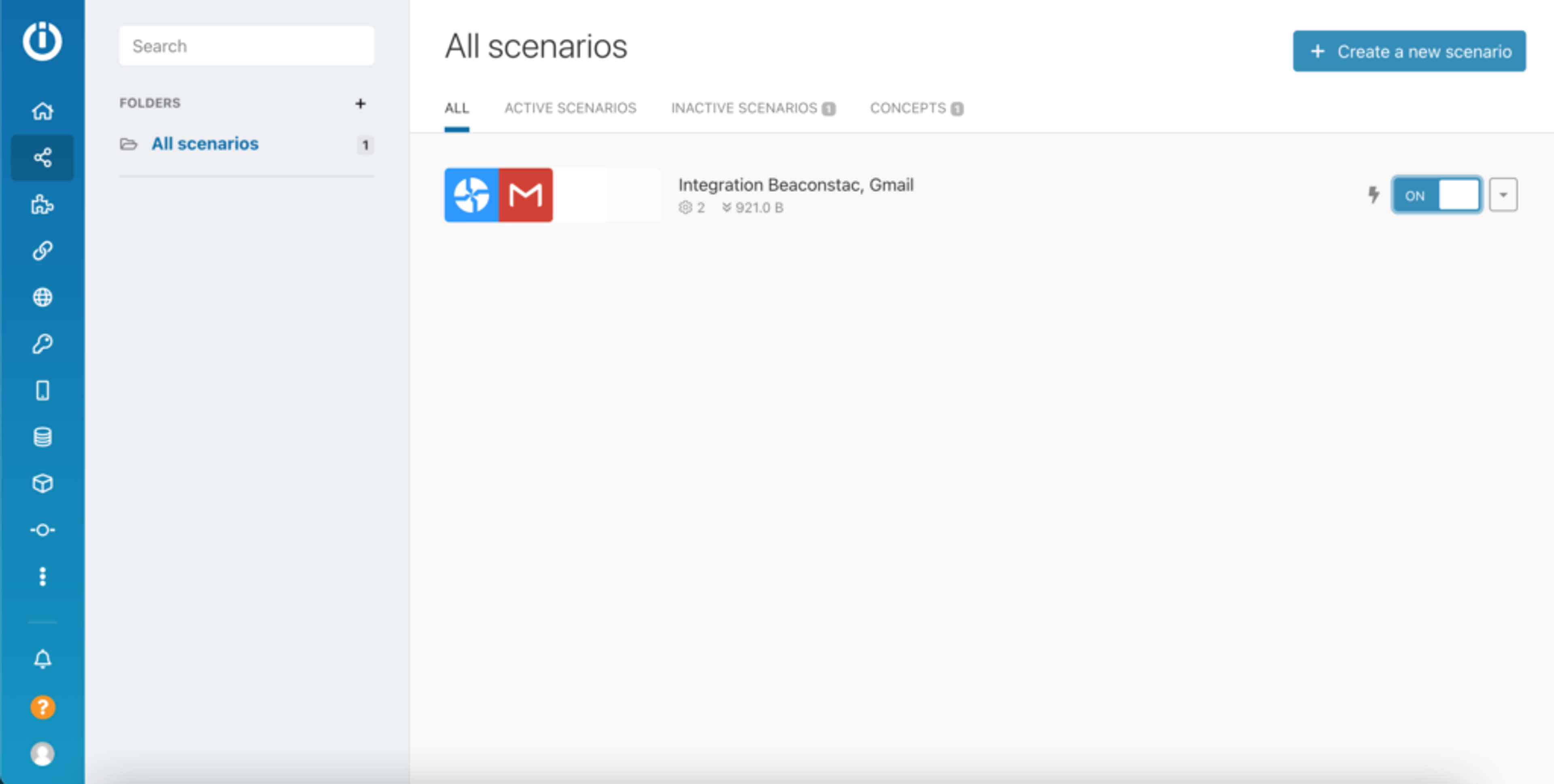 How to start running your Integromat scenario