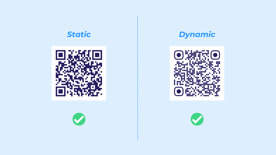 QR Code generators should provide both static and dynamic QR Codes