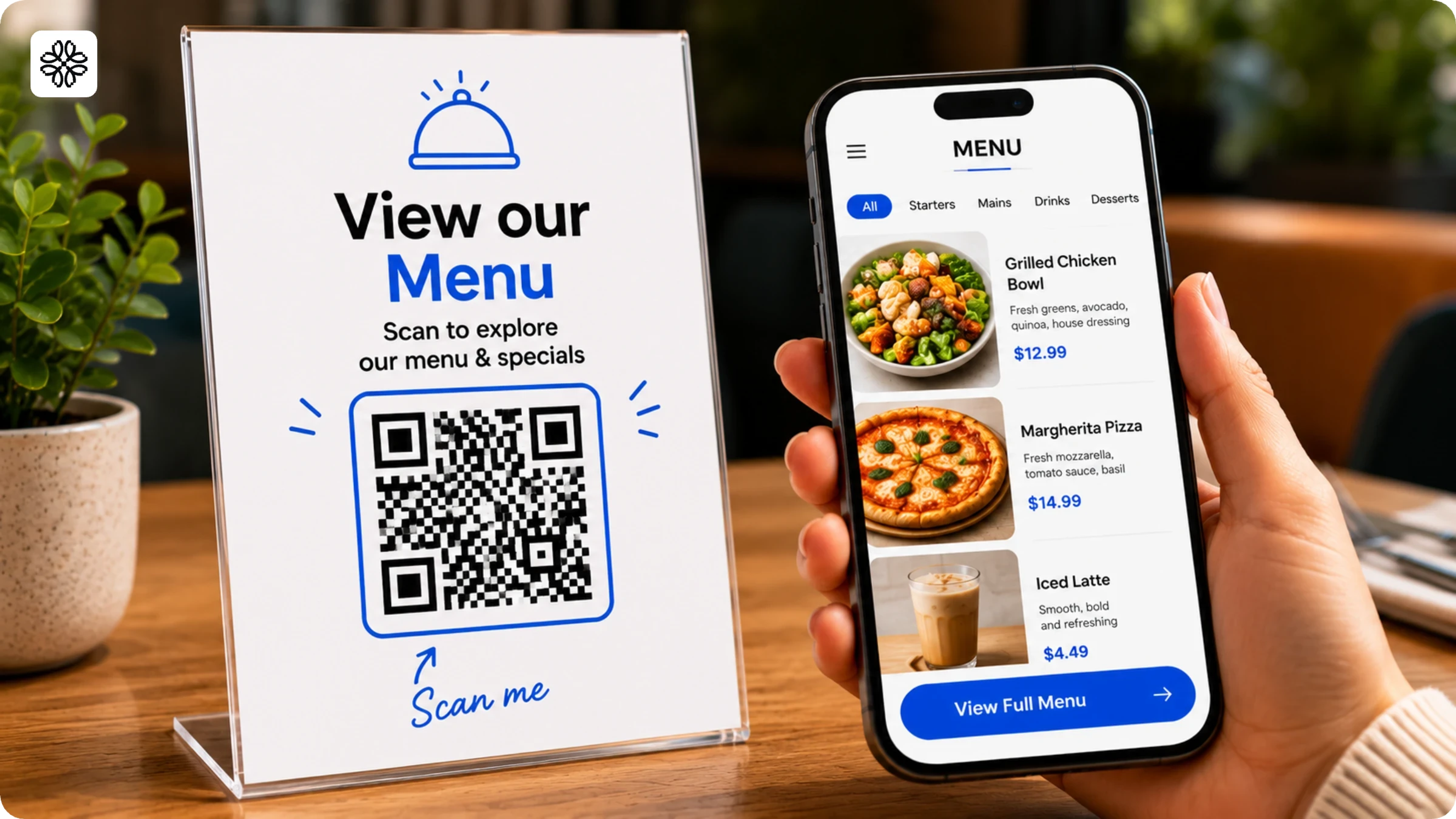 QR Code menu