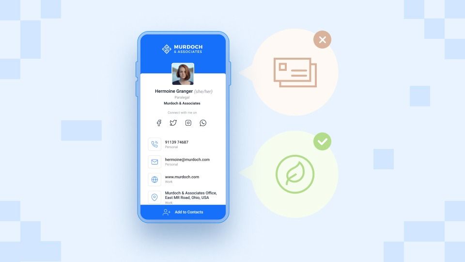 Eco-Friendly Business Card: Network in a Paperless and Sustainable Manner