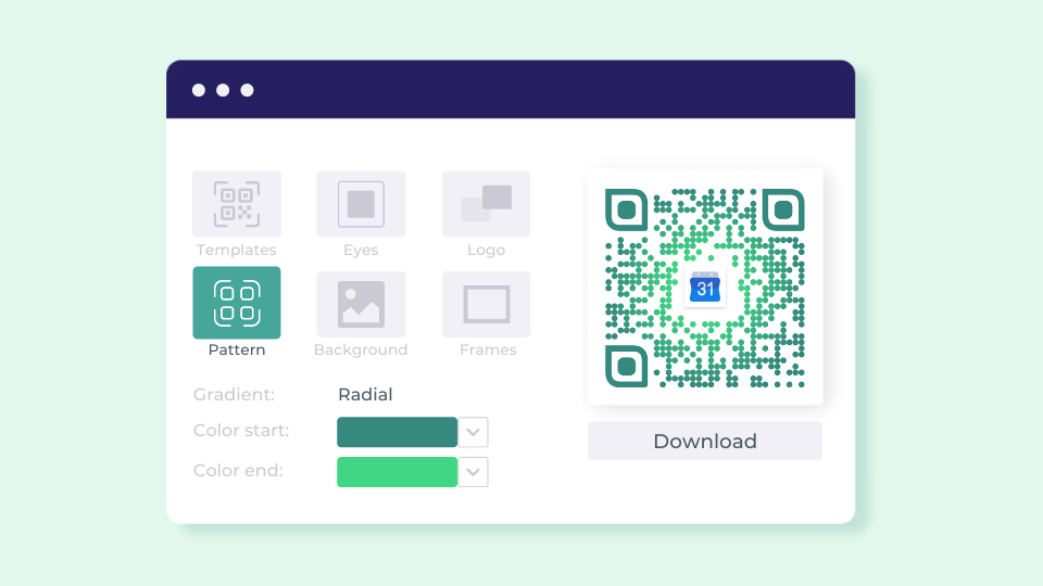 Customizing calendar QR codes to make them stand out and reflect branding