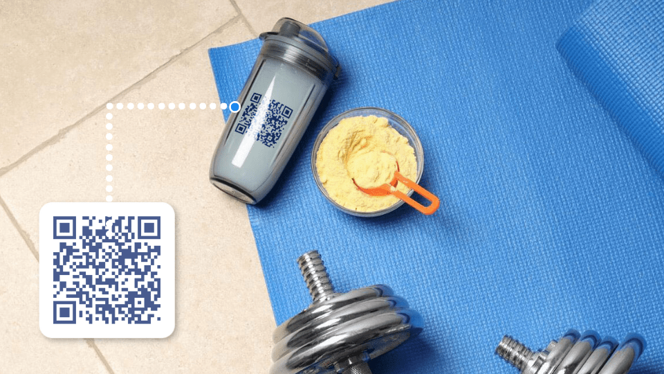 Fitness training sign-up via a QR Code registration