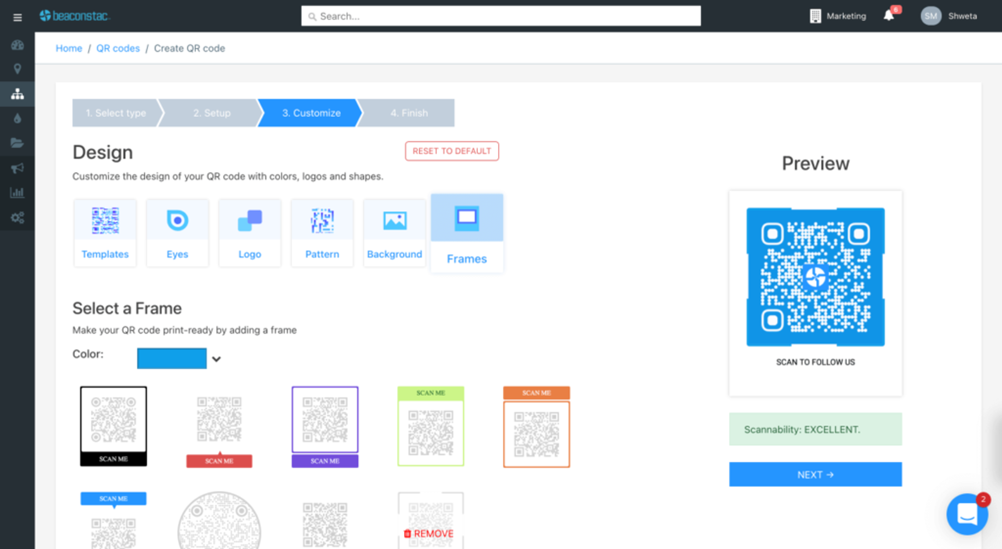 Customize your QR Code