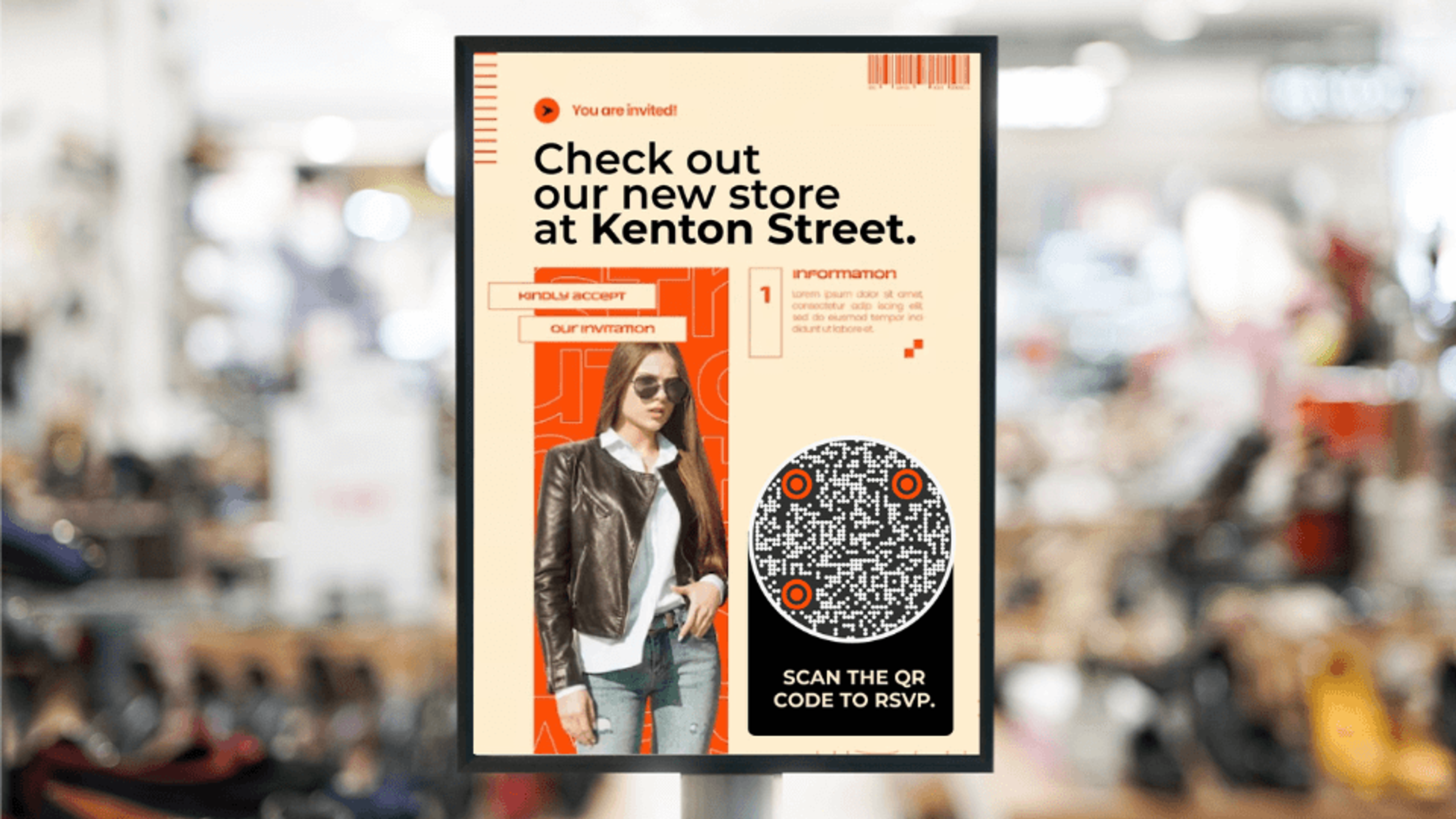 qr code signages for retail 