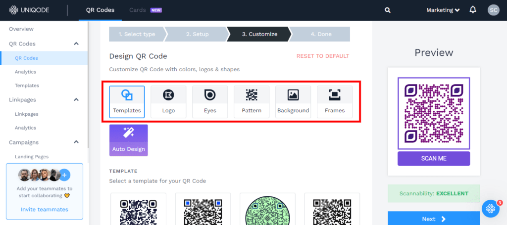 Customize your QR Code signage