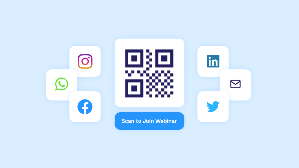 Promote your webinar easily with QR Codes